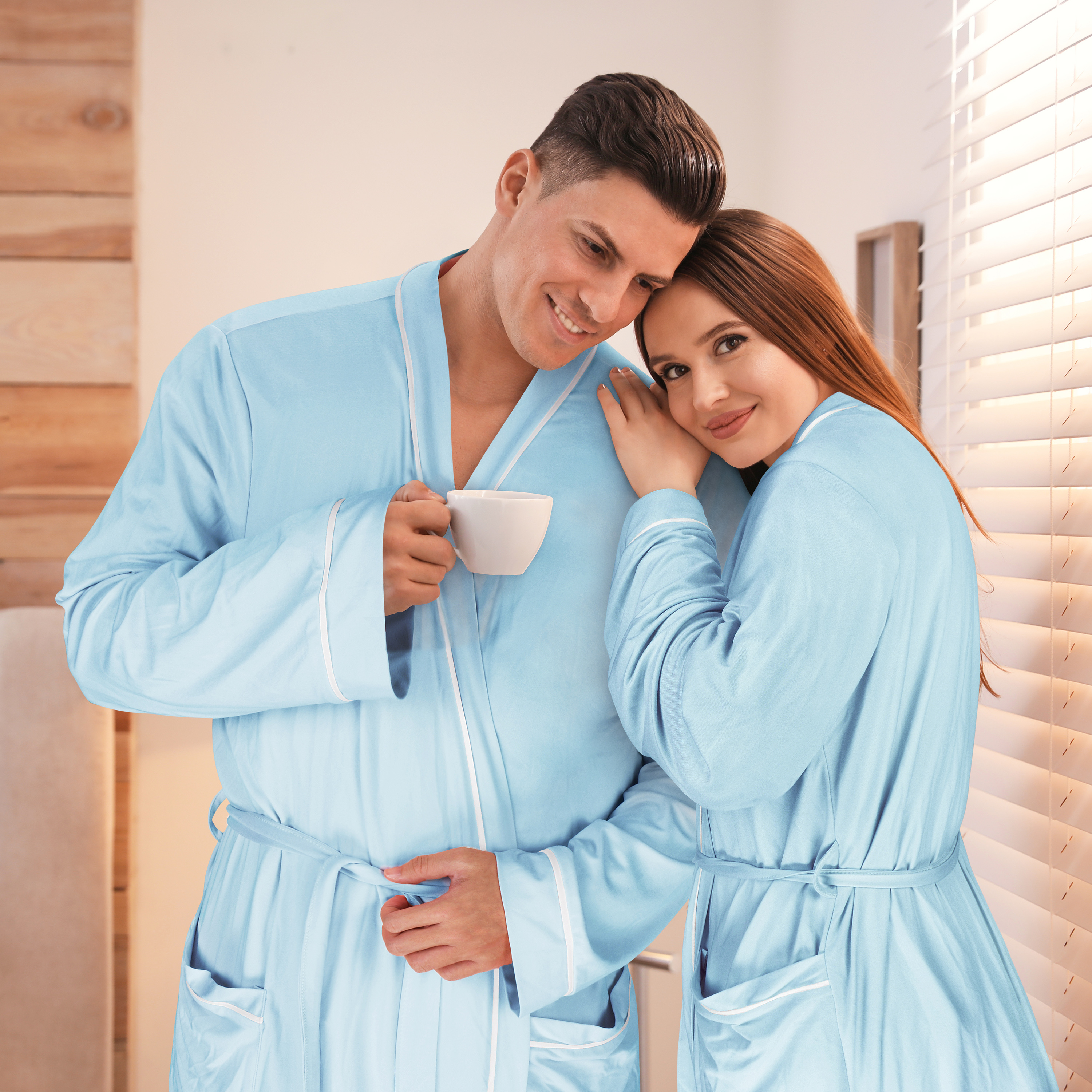 Catalonia Lightweight Ladies Bathrobe Long Summer Robe w/ Pockets for Women S-XL - Picture 21 of 50