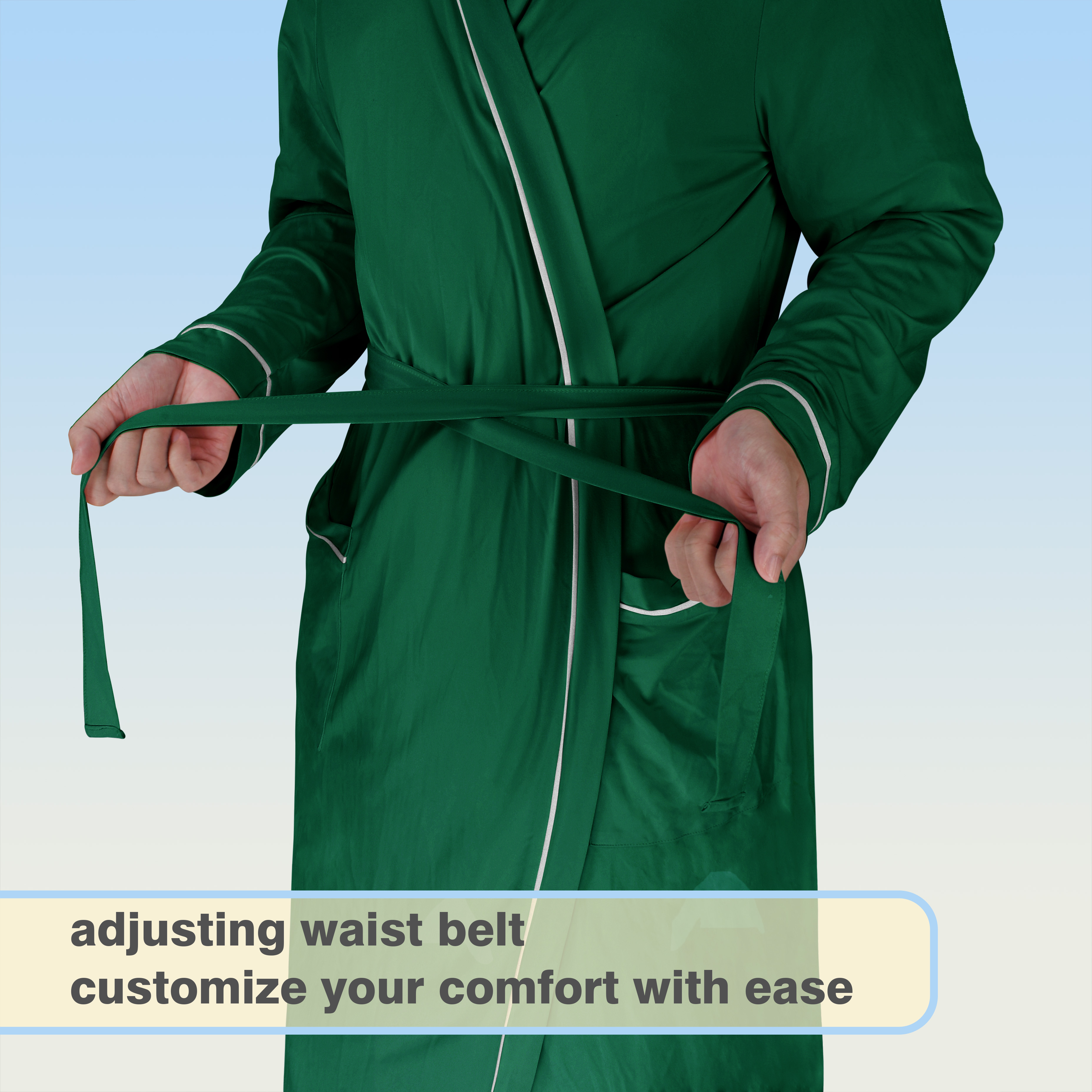 Catalonia Lightweight Ladies Bathrobe Long Summer Robe w/ Pockets for Women S-XL - Picture 26 of 50