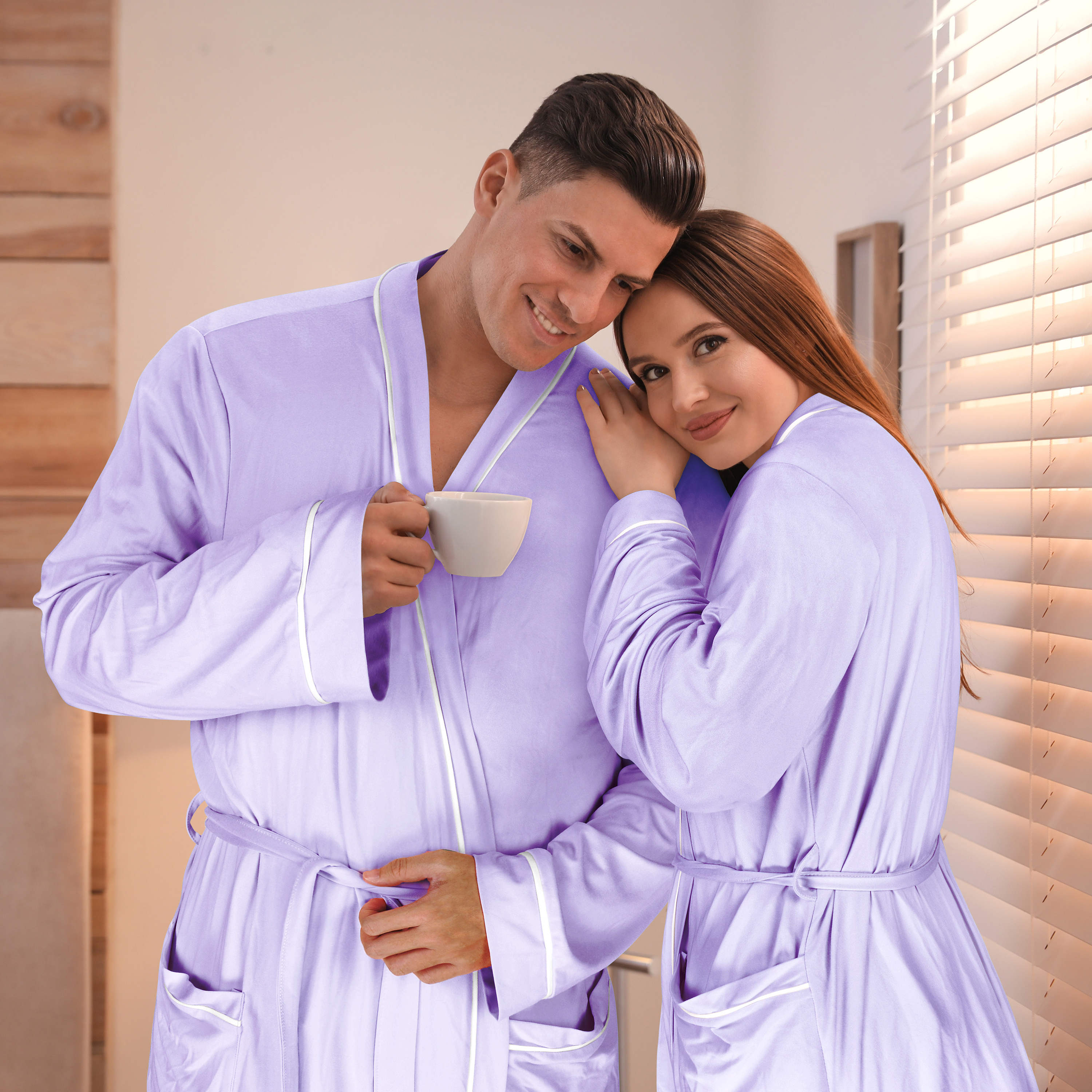 Catalonia Lightweight Ladies Bathrobe Long Summer Robe w/ Pockets for Women S-XL - Picture 35 of 50