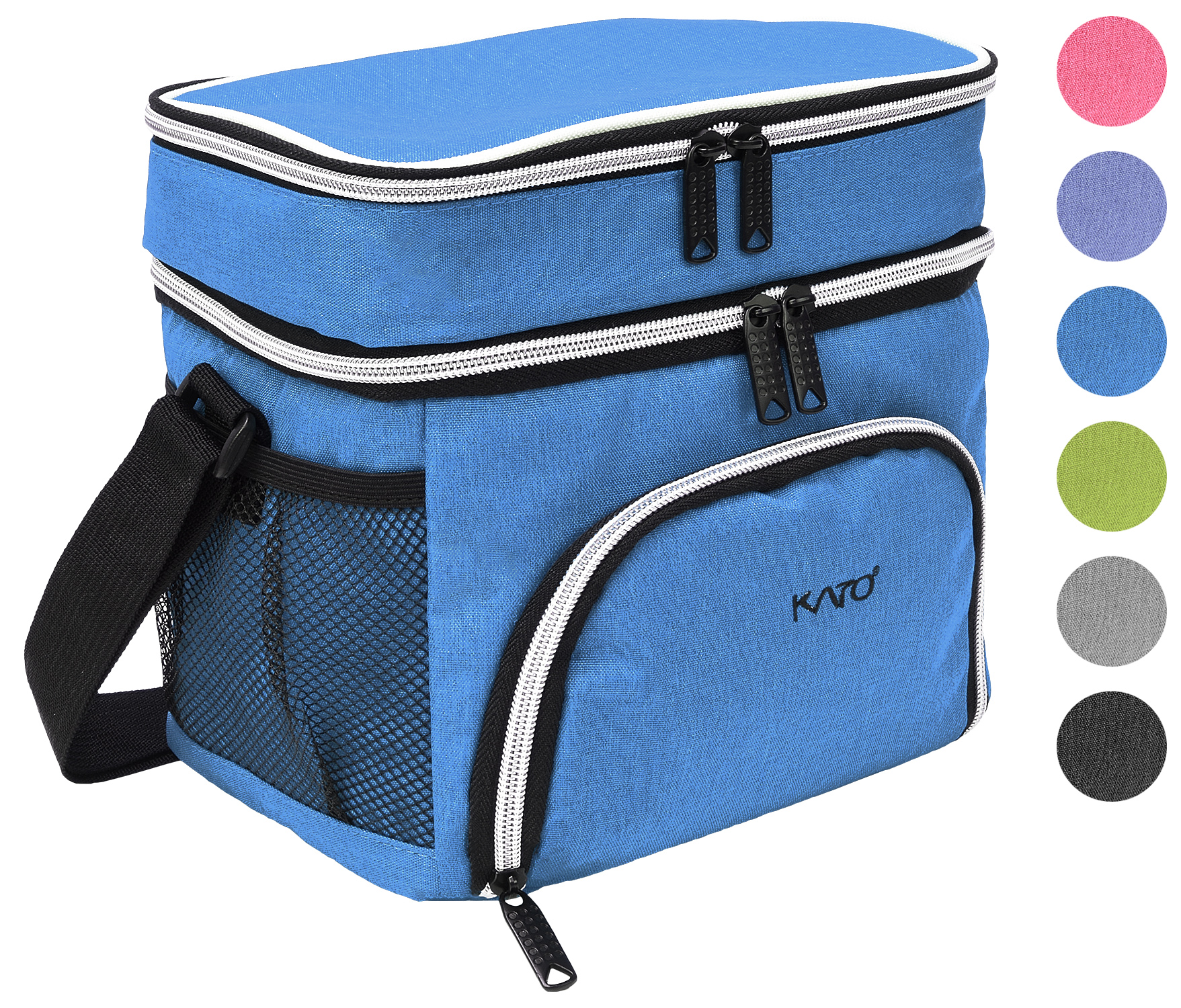 Premium Insulated Lunch Bag Totes Thermos Cooler Double Compartment
