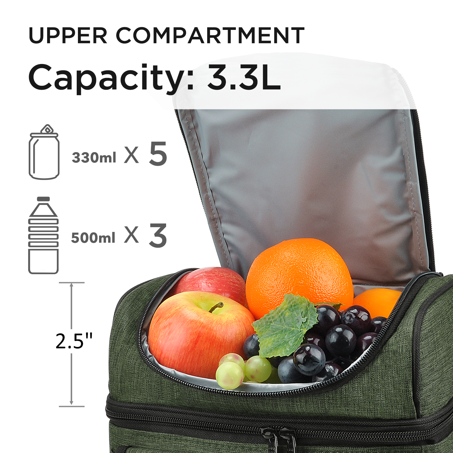 Bolsos aislados bolsa de almuerzo refrigerador grande bento bolsa caja de almuerzo para hombres mujeres adultos - Imagen 93 de 132