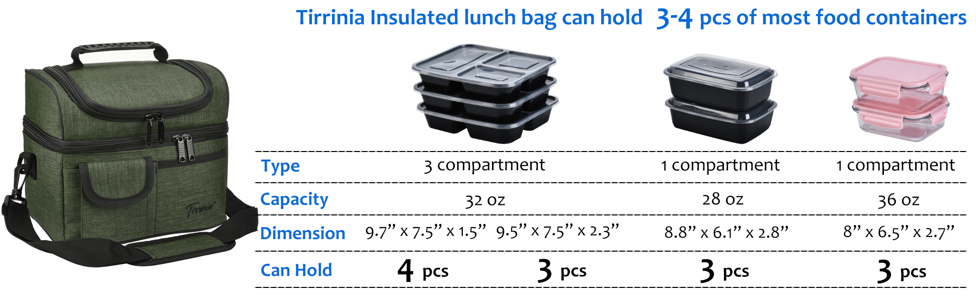 Bolsos aislados bolsa de almuerzo refrigerador grande bento bolsa caja de almuerzo para hombres mujeres adultos - Imagen 98 de 132