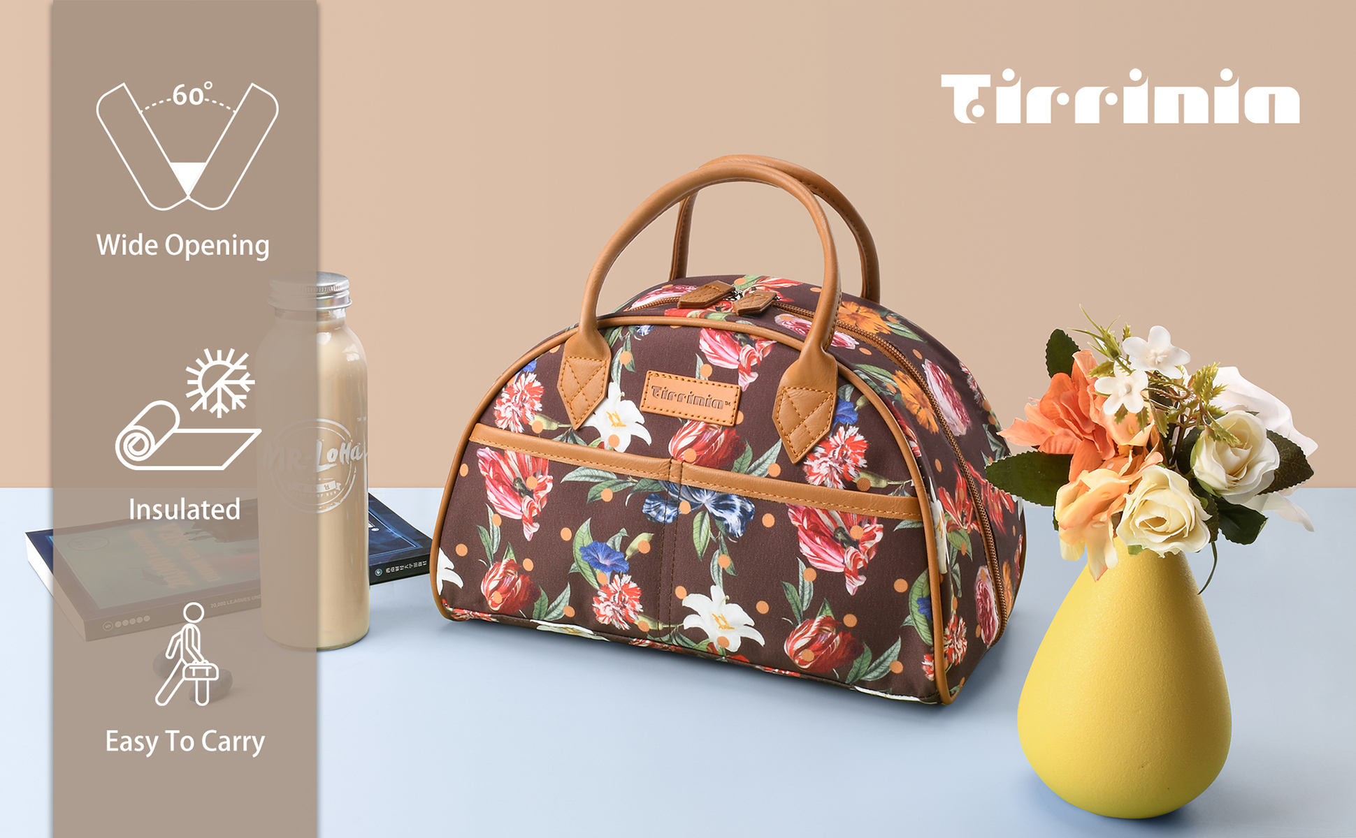Insulated Lunch Bag Cooler Bag Lunch Tote Lunch Box Work Picnic for Women Men - Picture 32 of 96
