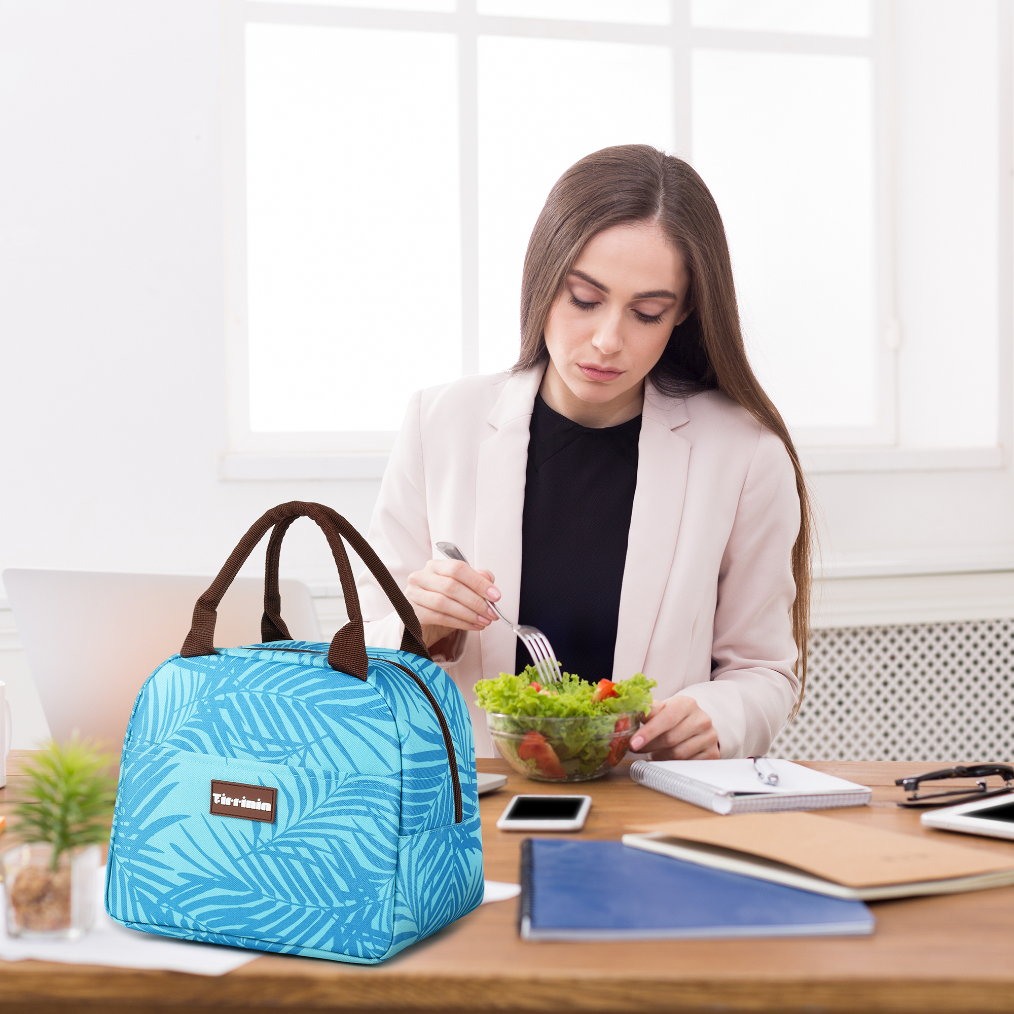 Insulated Lunch Bag Totes Cooler Purse Bento Lunch Box Bag for Women Girl Office - Picture 8 of 43