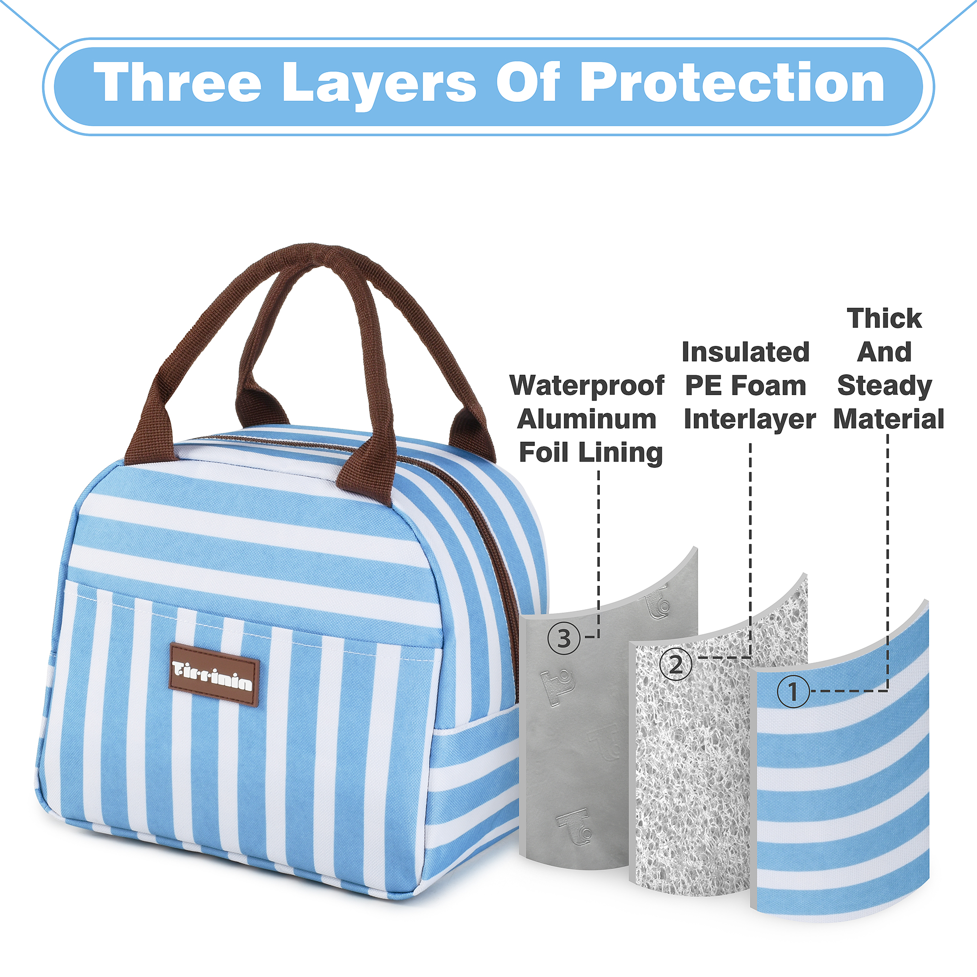 Insulated Lunch Bag Totes Cooler Purse Bento Lunch Box Bag for Women Girl Office - Picture 11 of 43