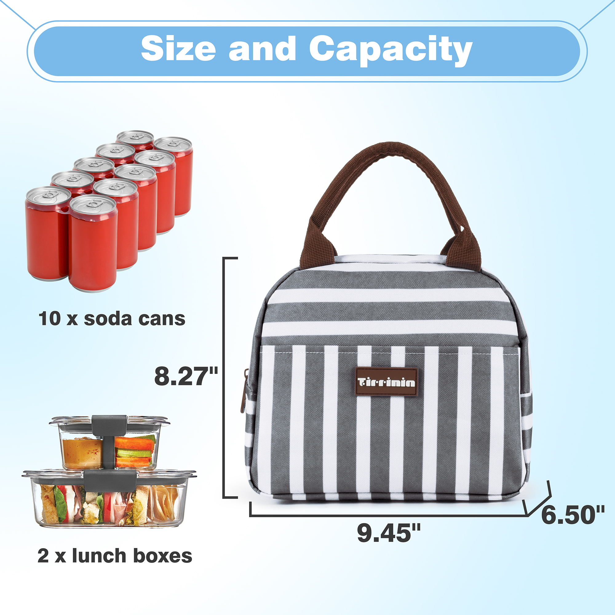 Insulated Lunch Bag Totes Cooler Purse Bento Lunch Box Bag for Women Girl Office - Picture 23 of 43