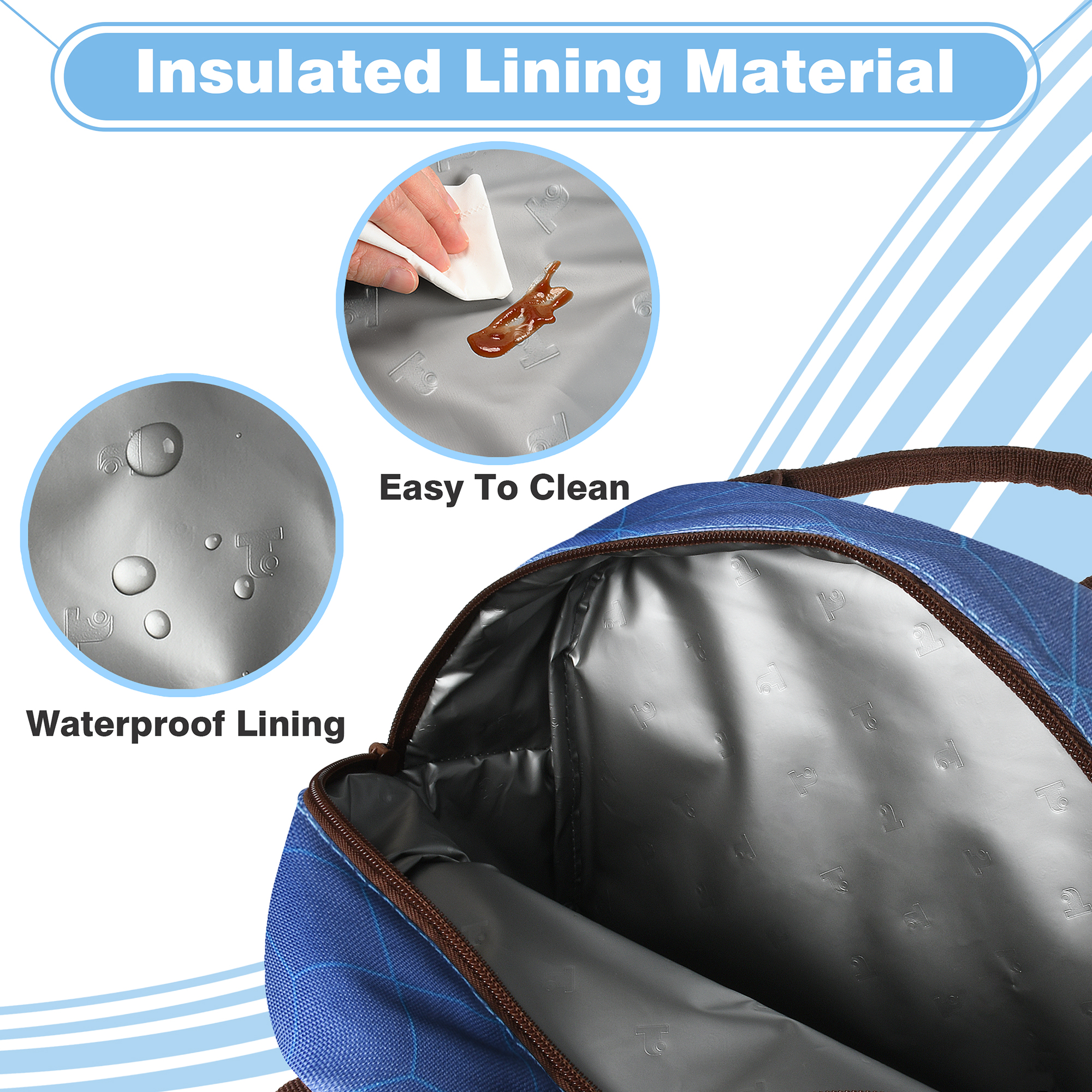 Insulated Lunch Bag Totes Cooler Purse Bento Lunch Box Bag for Women Girl Office - Picture 26 of 43