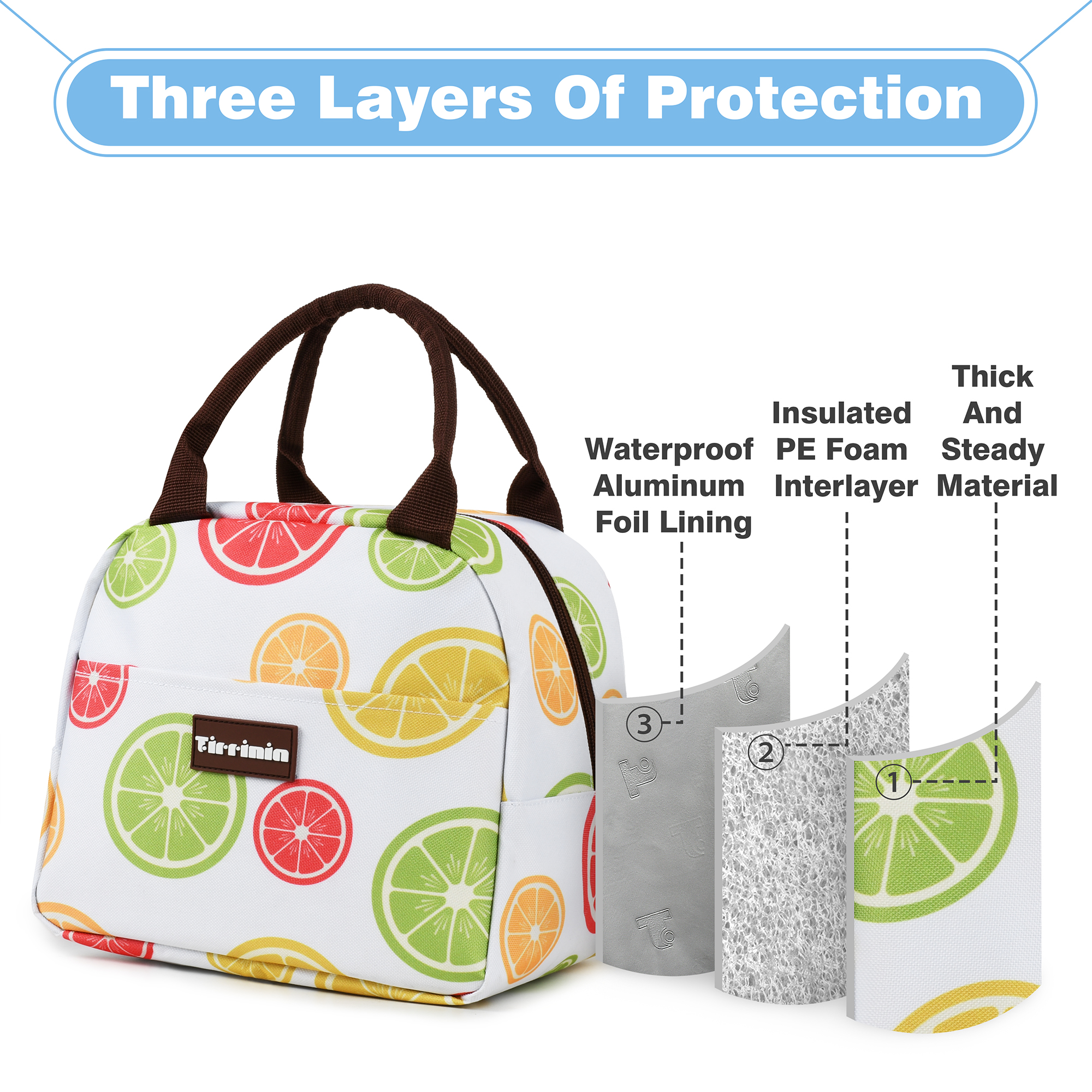 Insulated Lunch Bag Totes Cooler Purse Bento Lunch Box Bag for Women Girl Office - Picture 40 of 43