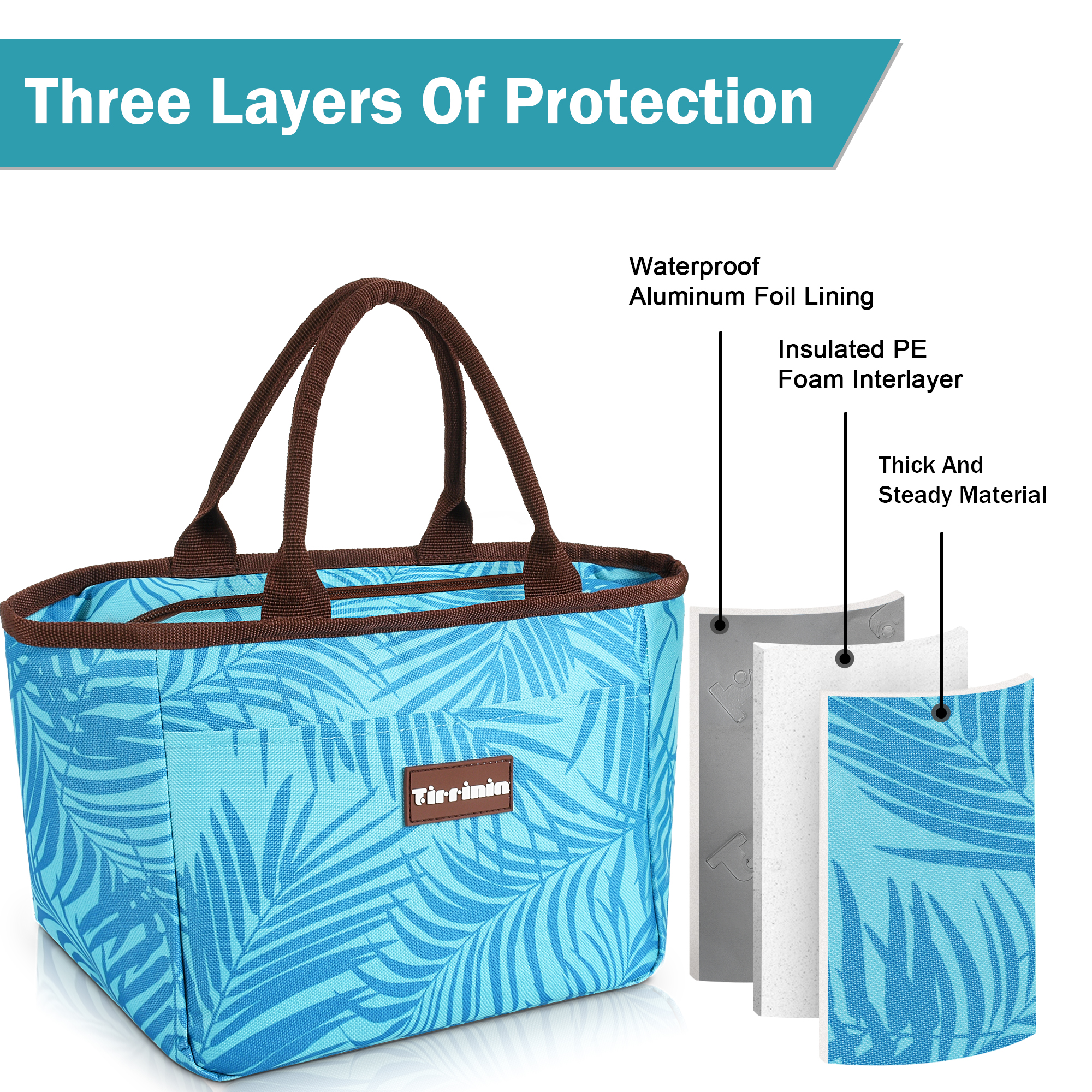 Insulated Lunch Tote Bag for Men Women Kids Leakproof Cooler Lunch Box US Seller