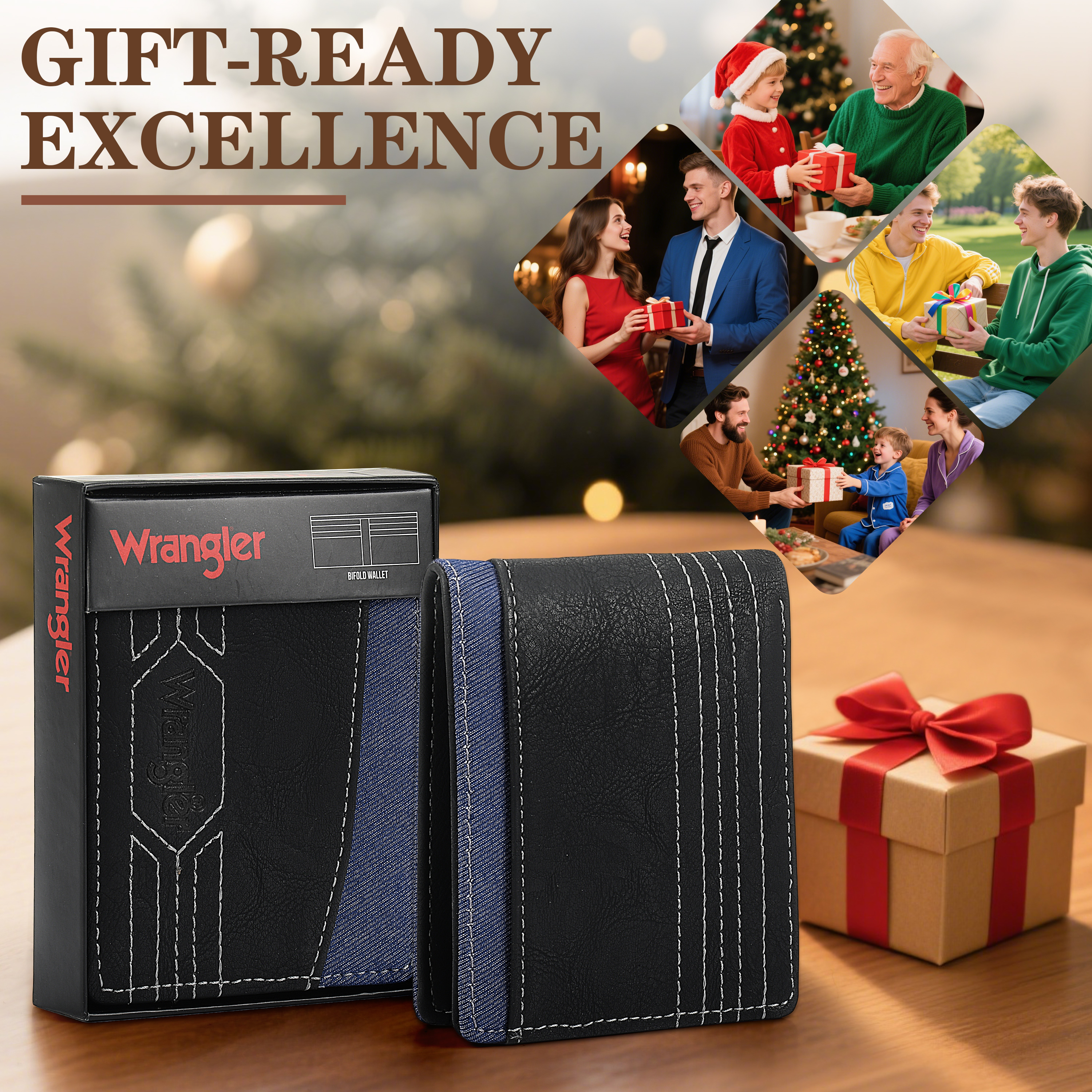 Cartera Wrangler delgada delgada minimalista plegable para hombre - bolsillo frontal para hombre occidental - Imagen 11 de 11