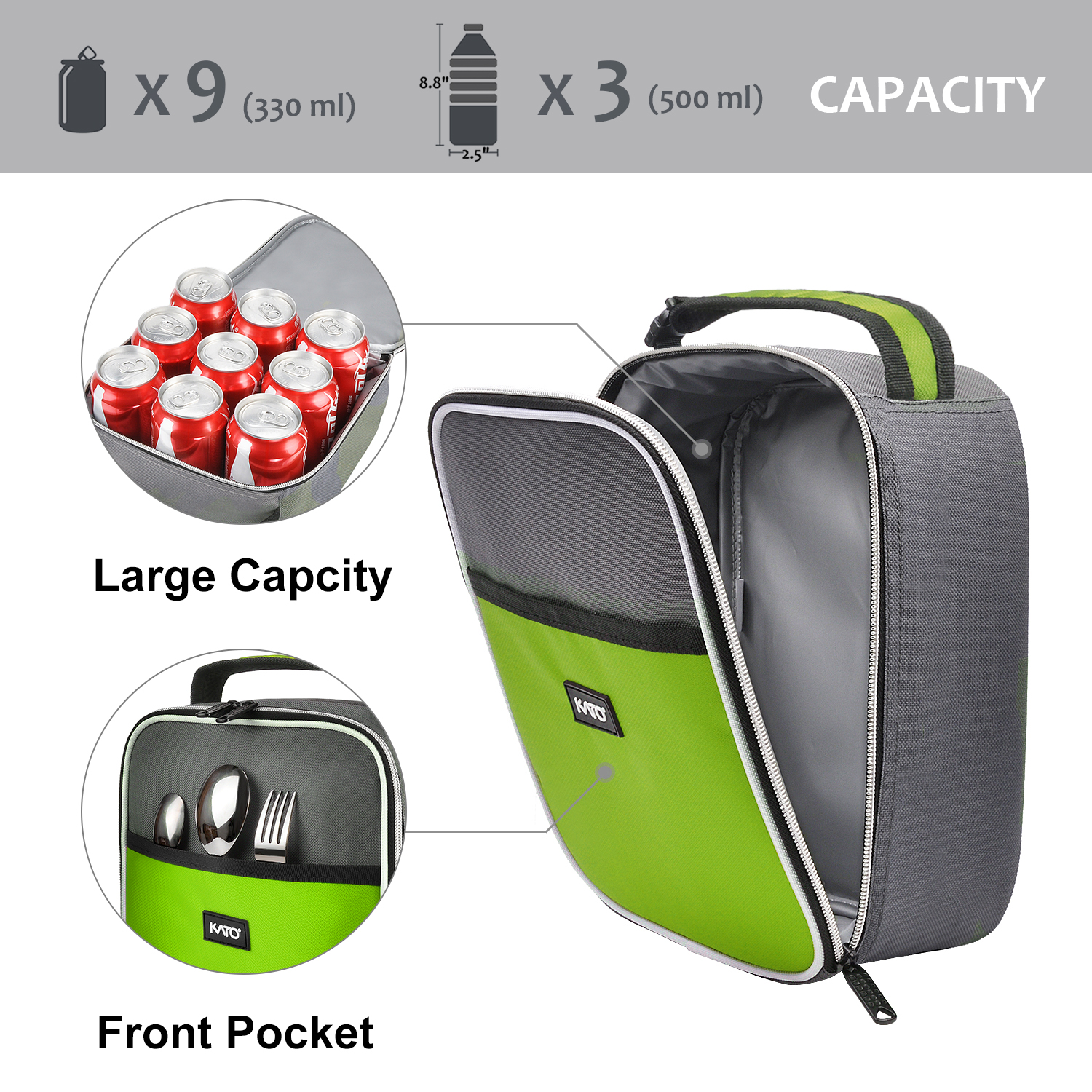 Insulated Lunch Bag Small Lunch Box For Work Office School Men Women Kids Mini - Picture 20 of 39