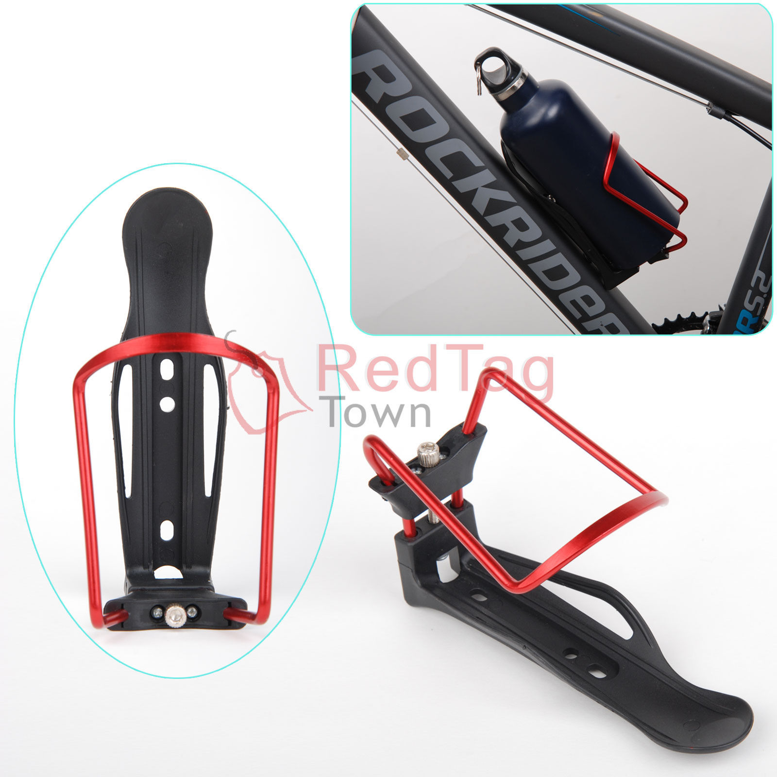 Adjustable Aluminum Bike Bicycle Cycling Drink Water Bottle Rack Holder