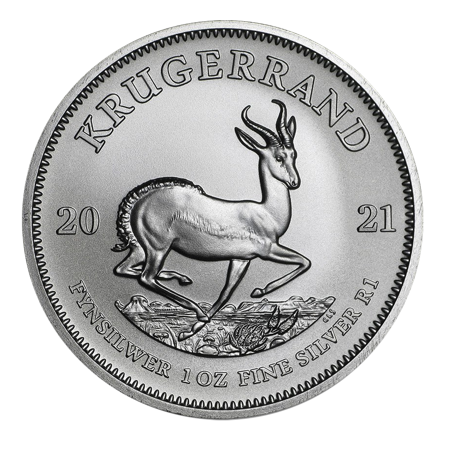 South Africa 2021 Krugerrand 1 Rand Coin 1oz .999 Silver – Brilliant
