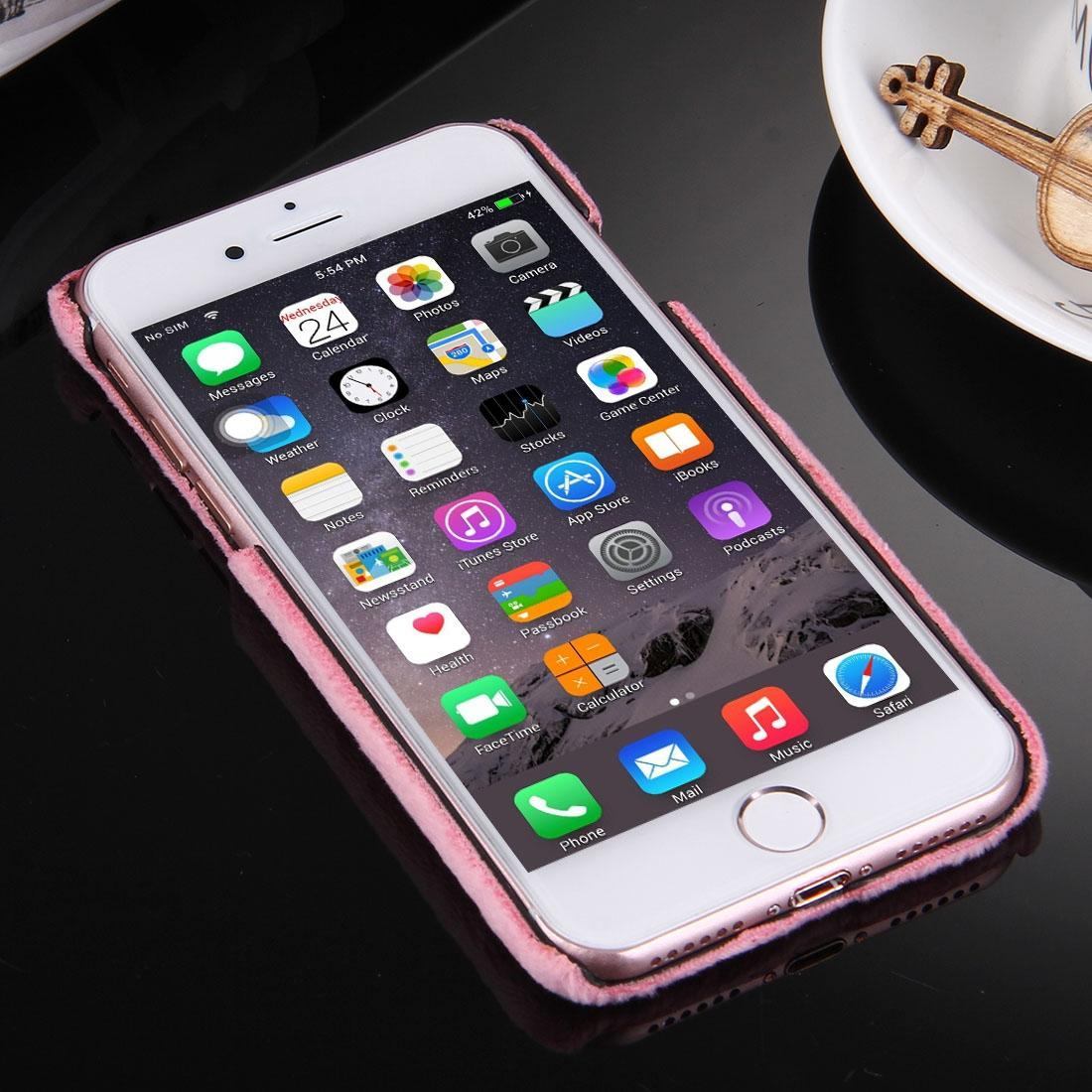 For iPhone SE 5G (2022), SE (2020),8,7 Case,Faux Fur Protective Back Cover - Picture 17 of 19