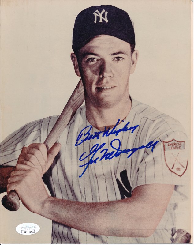Gil McDougald 1951 New York Yankees Signed 8x10 Photo JSA 144286 eBay