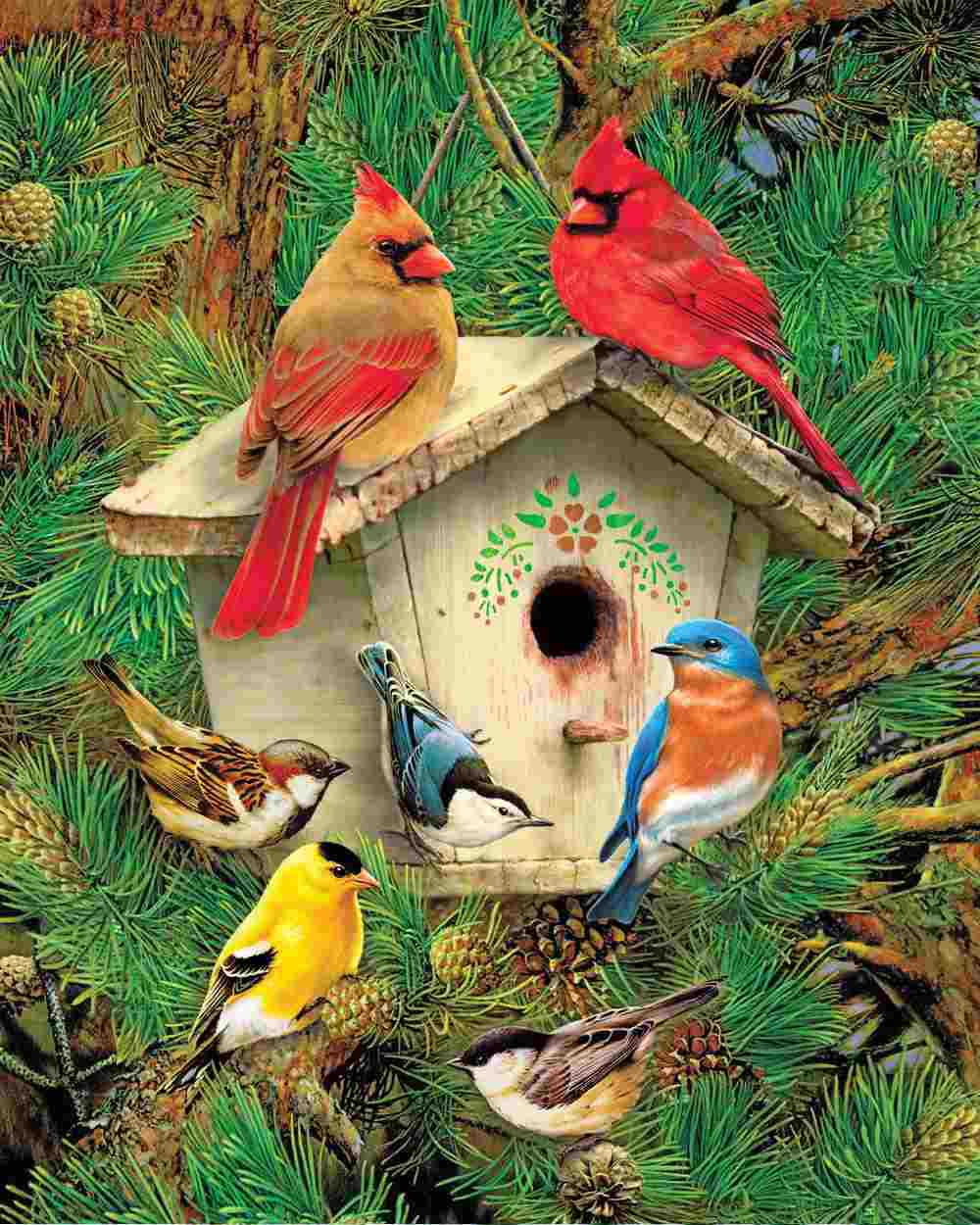 1000 Pieces Springbok Moon Cabin Retreat Jigsaw Puzzle