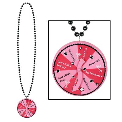Beads with Bachelorette Spinner Medallion Bachelorette Hen Party Decoration