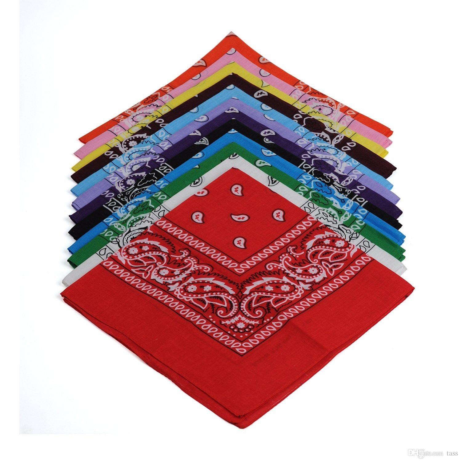 100 Baumwolle 1pcs, 6pcs oder 12pcs packen Bandanas Original Paisley