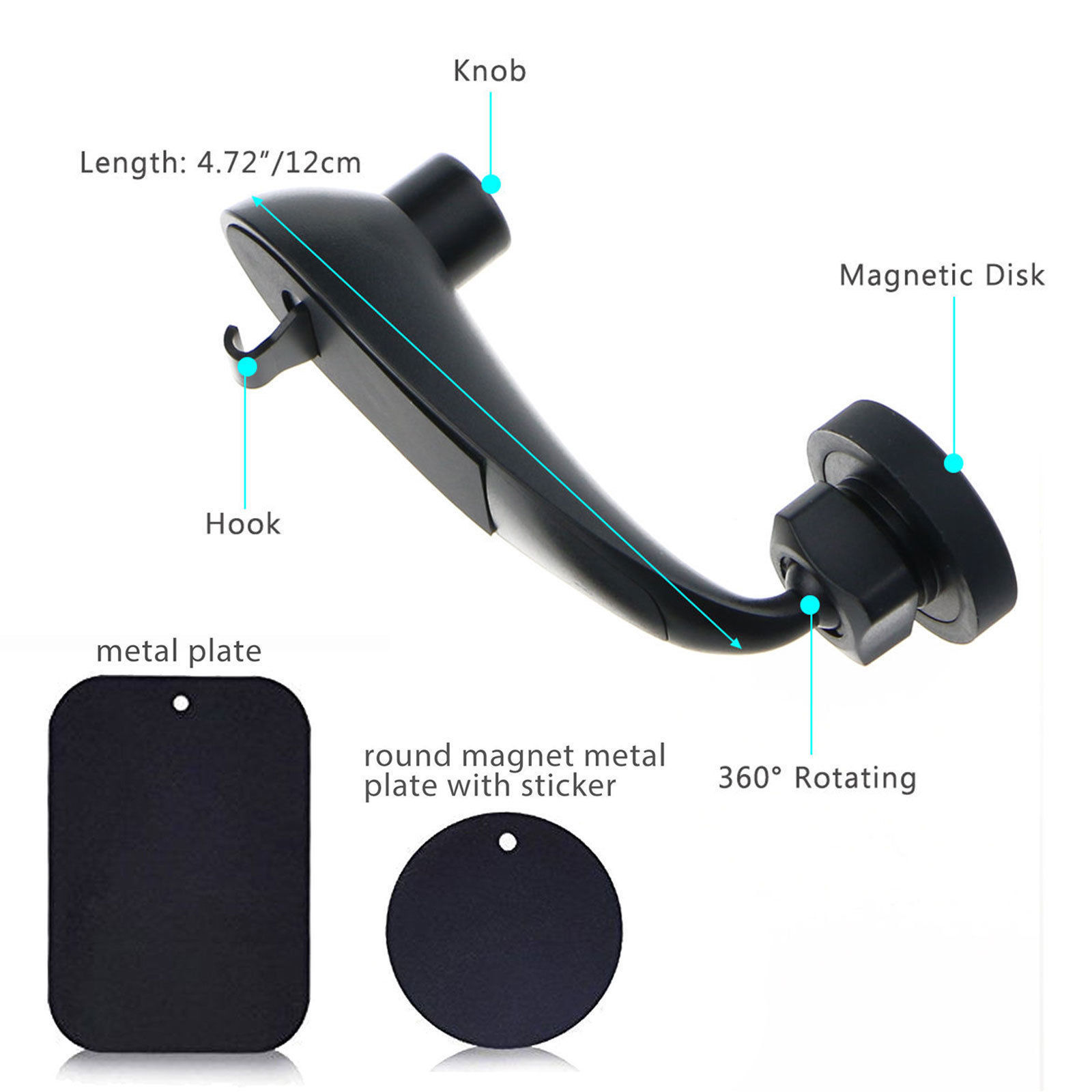 Car Holder Smartphone Gps Model Mouse Mouse Design Car Dashboard Gps 360 Car Magnetic Air Vent Dashboard Suction Cup