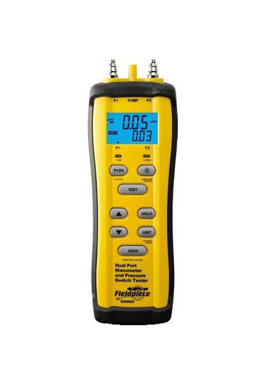 Fieldpiece SDMN6 Dual Port Manometer w/Integral Pump eBay