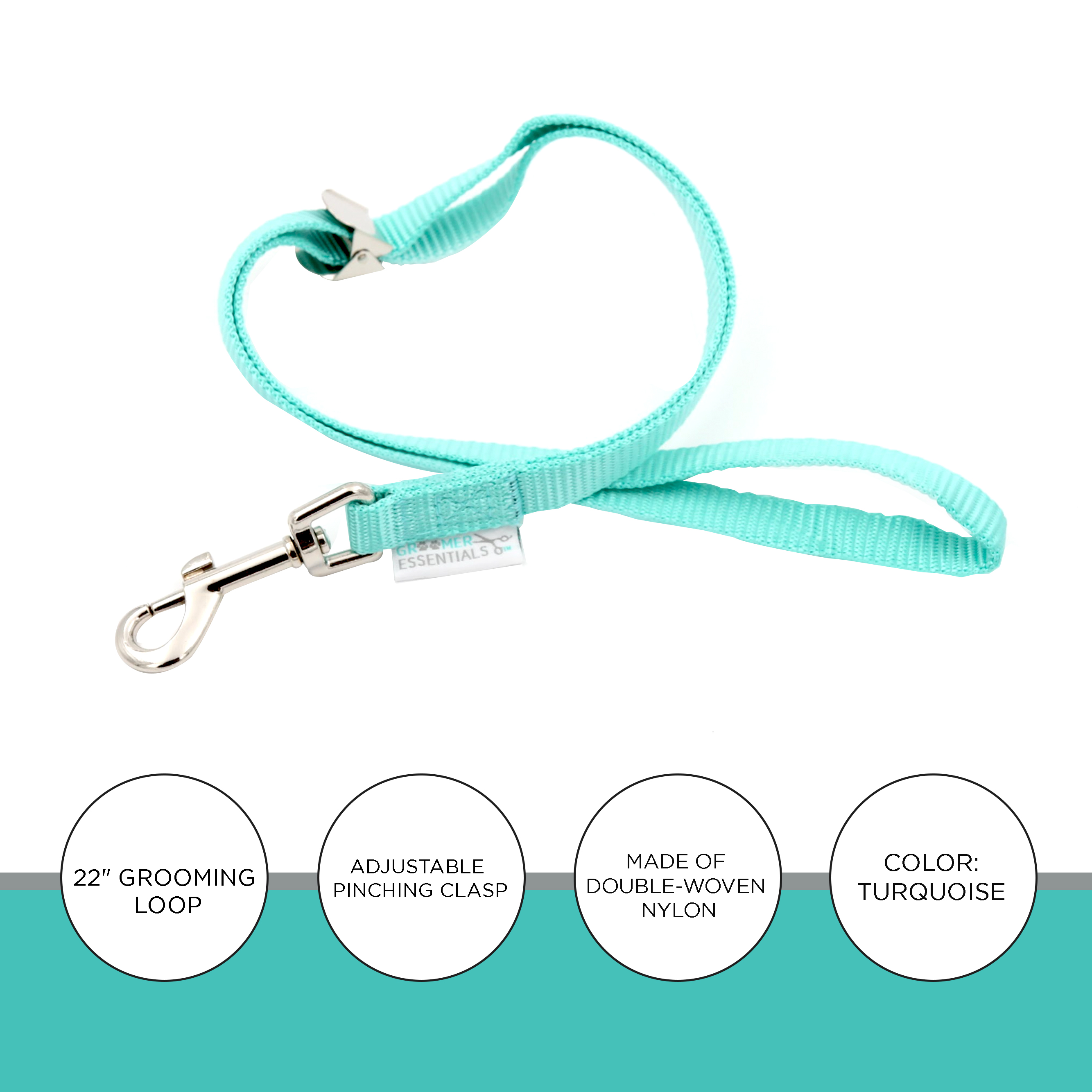 Groomer Essentials 17" bucles de aseo - turquesa - Imagen 10 de 12