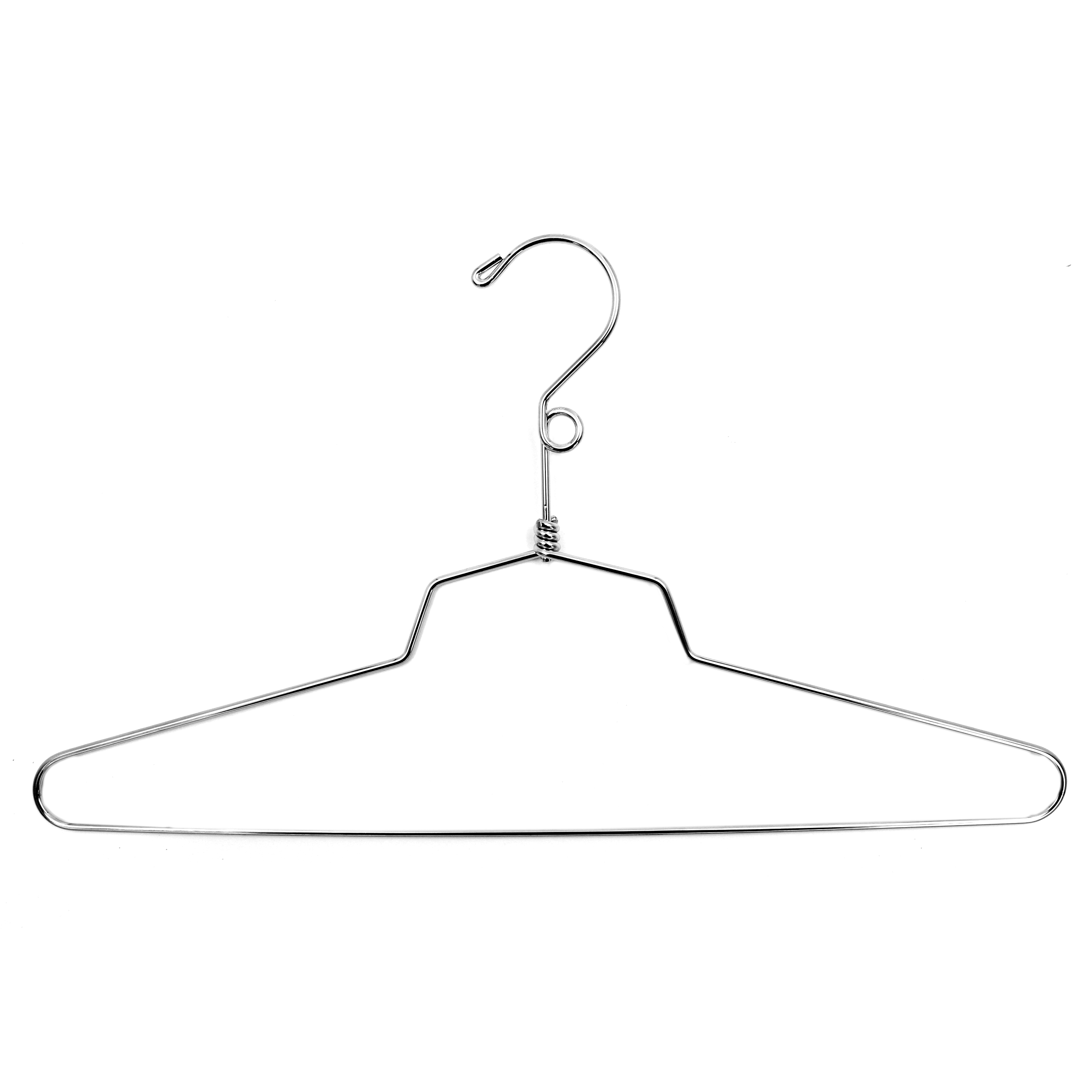 Perchas de vestir de metal SSWBasics (percha cromada de 16 pulgadas) - Estuche de 100 - Metal - Imagen 1 de 2