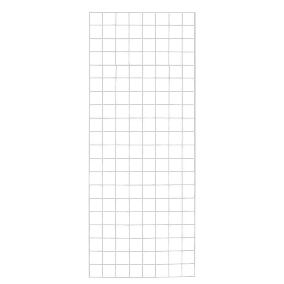 SSWBasics 2' x 5' Chrome Wire Grid Wall Panels - Sturdy Grid Wall Display