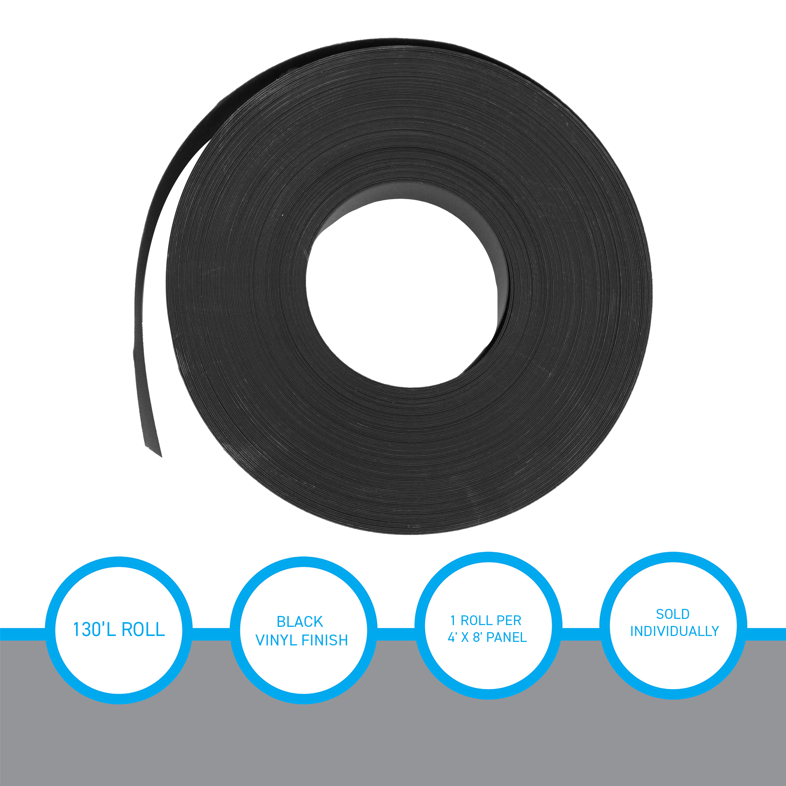 SSWBasics Slatwall Inserts Black Vinyl (130’L Roll) - Afbeelding 2 van 2