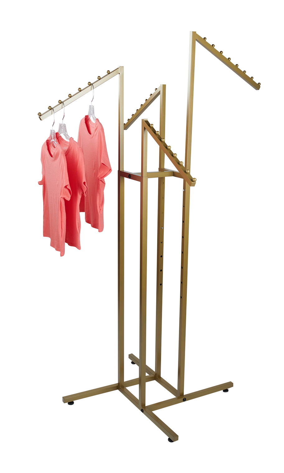 Perchero SSWBasics dorado de 4 vías con brazos inclinados - Imagen 1 de 1