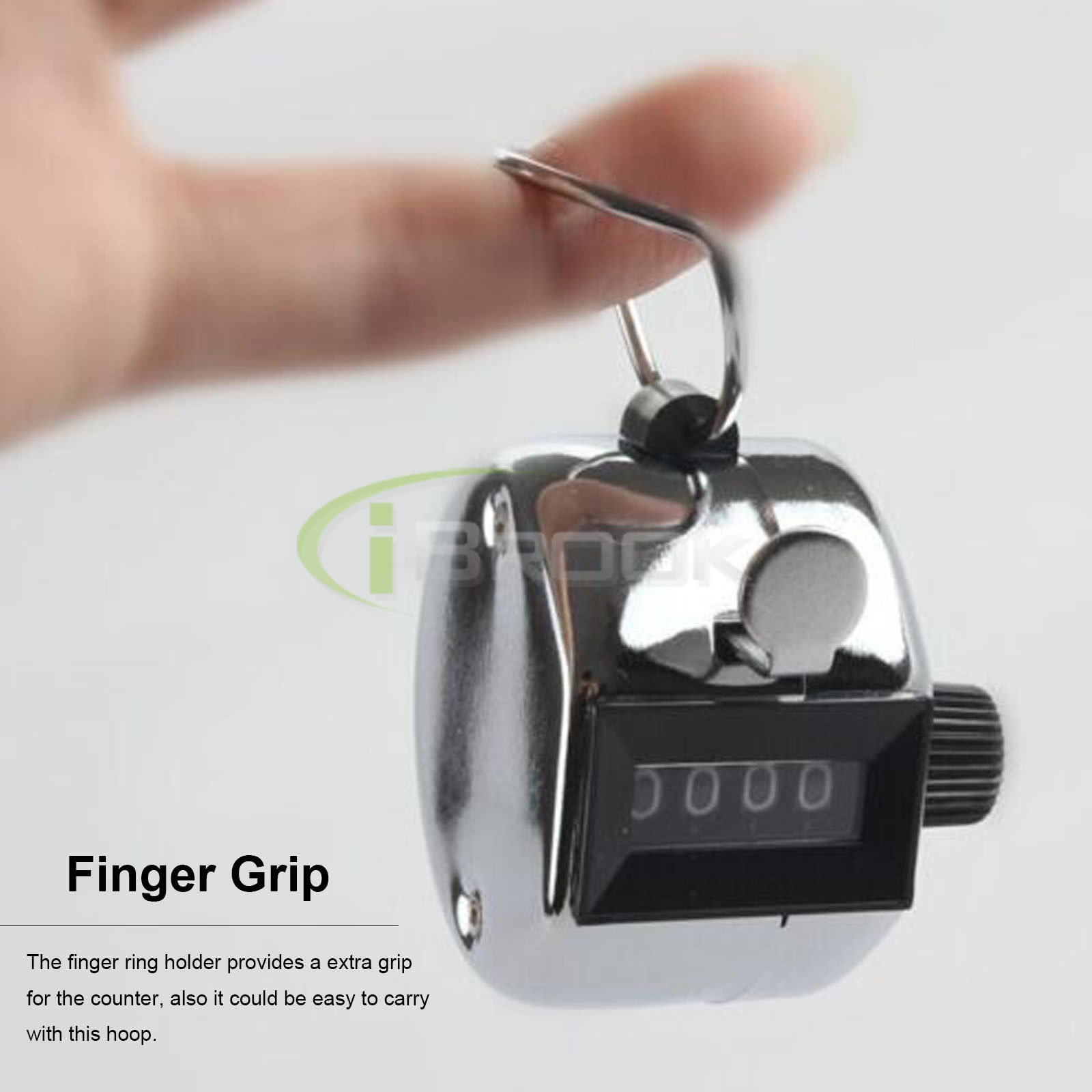Tally 4 Digit Palm Counters Counter Hand Clicker Manual Handy Mechanical Chrom