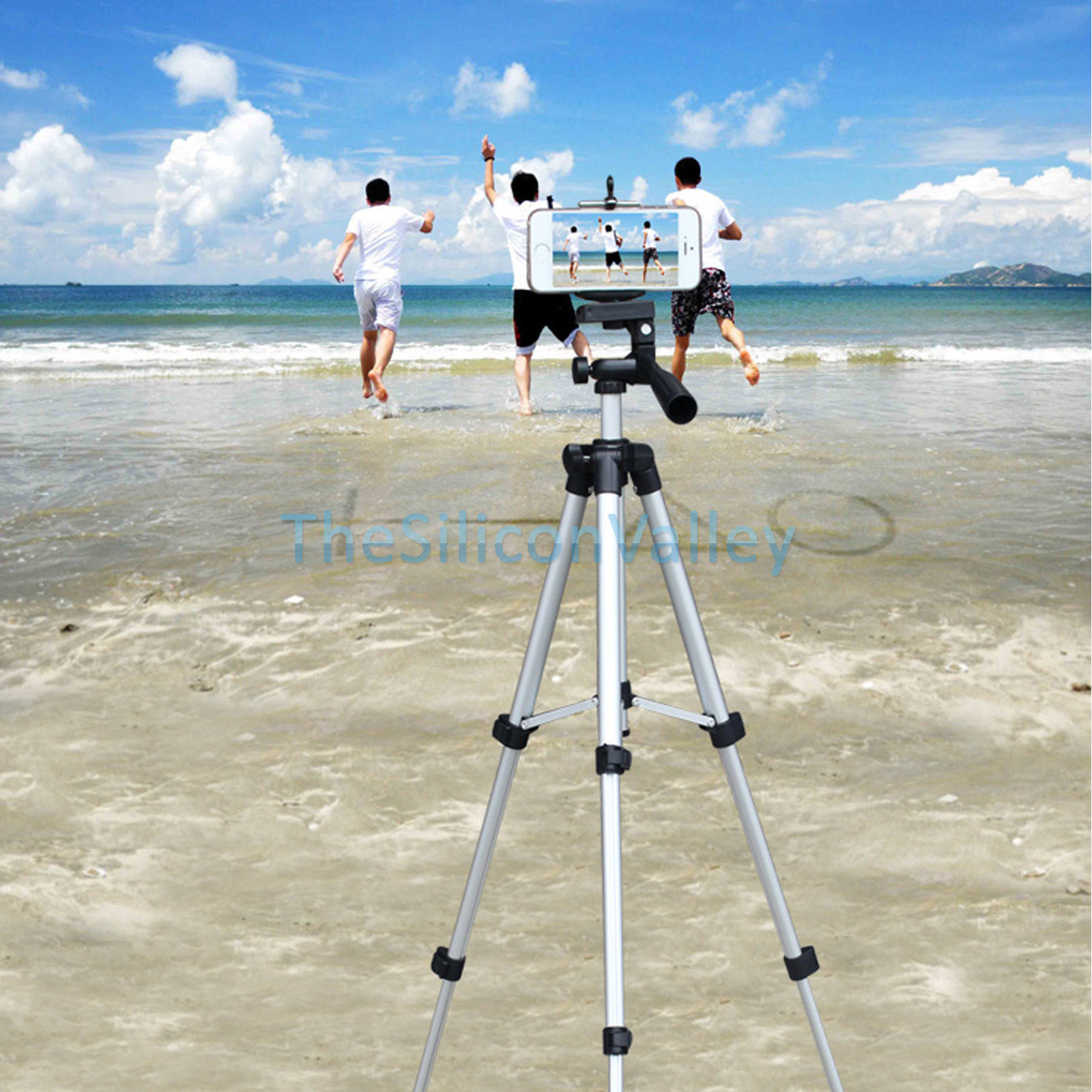 Portable Professional 360° Adjustable Camera Tripod Stand Mount + Phone