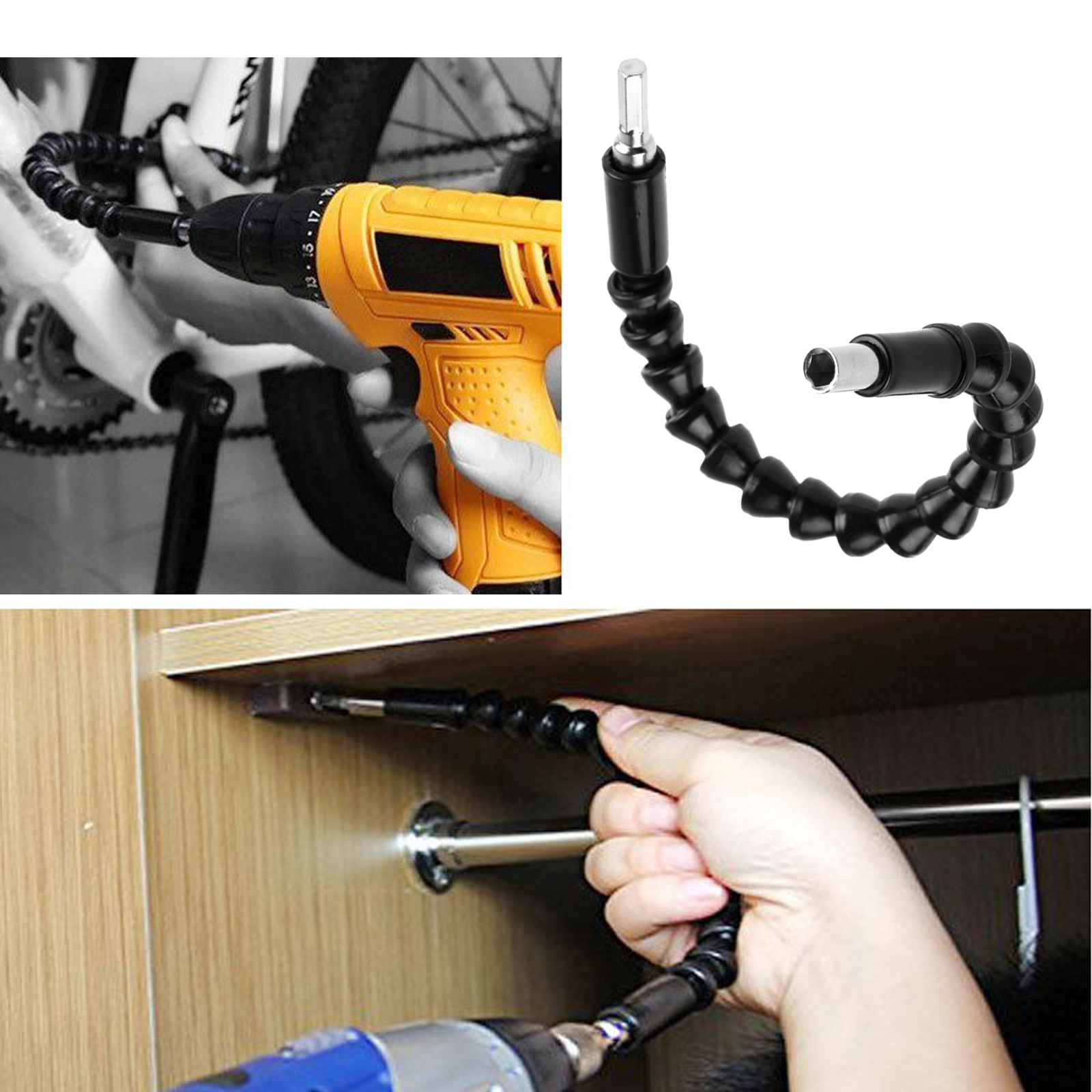 Flexible shaft drill bit extension holder connecting link 12 cobra bit