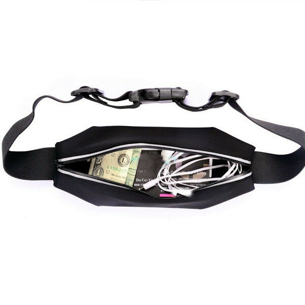 4.7/'/' or 5.5/'/' Phone Gym Running Jogging Sports Zipper Belt Soft Waist Bag Cover