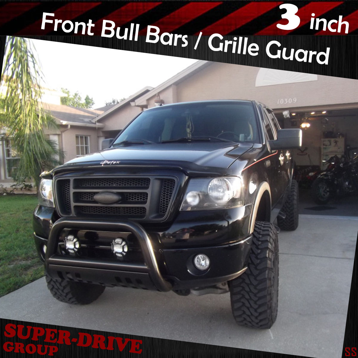 TAC Grill Guard for 2011-2016 Ford F250//F350 Super Duty Pickup Truck Black Front Brush Bumper Guard Push Guard Off Road Automotive Off Road Automotive Exterior Accessories