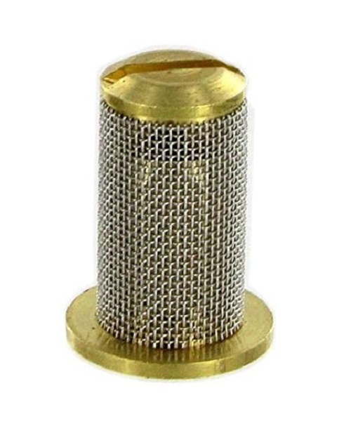 Farmer Bob's Parts Teejet Brass Check Valve Tip Strainer w/ SS 50 Mesh Screen Opens 10 PSI