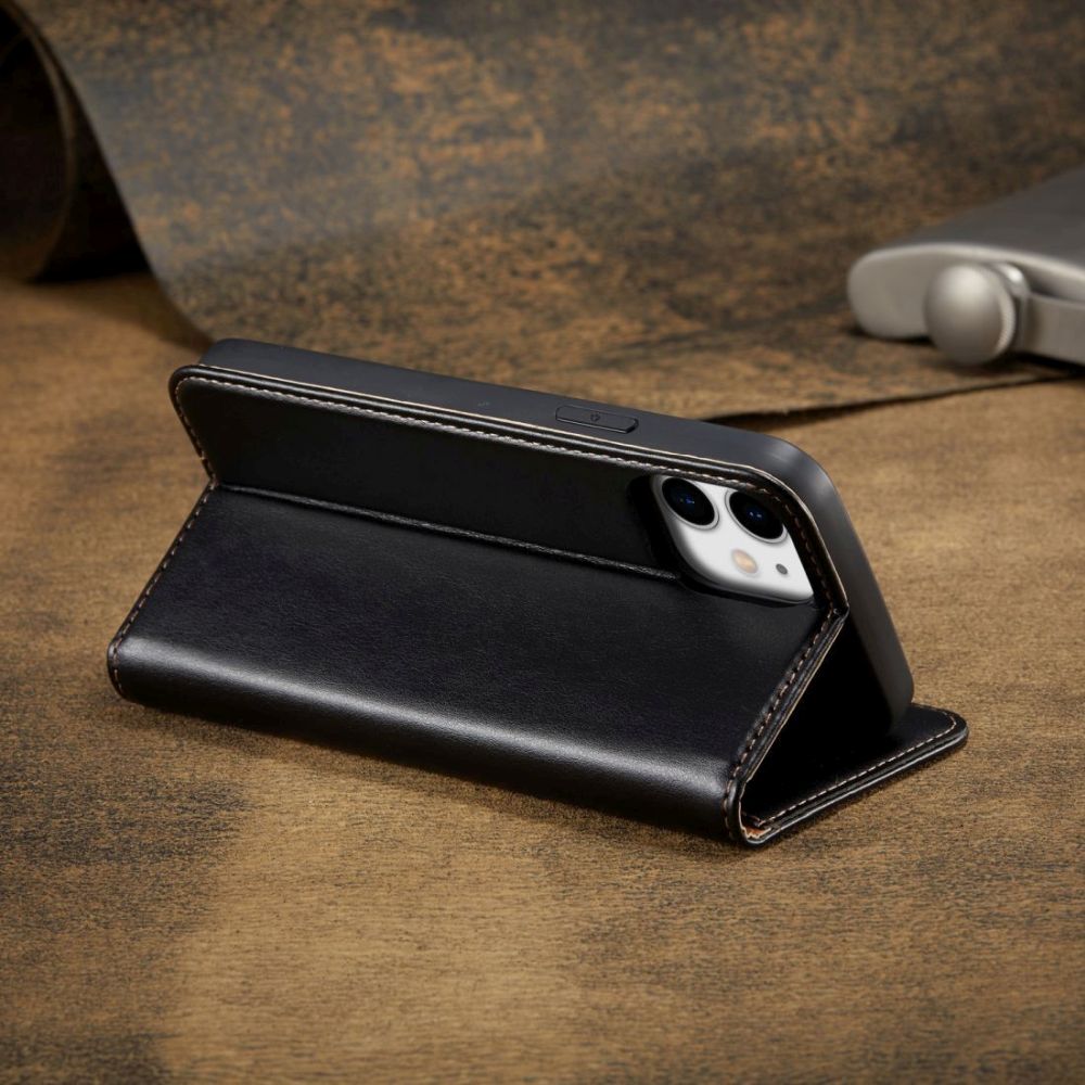 For iPhone 13 Pro Max/13 Pro/13/13 Mini Case Leather Wallet Folio Cover Black - Picture 20 of 20