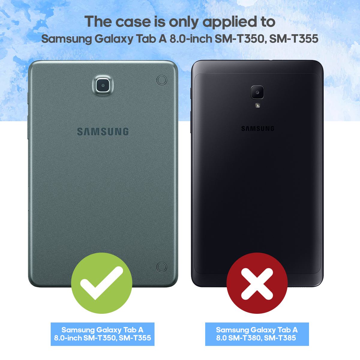 2 X Tempered Glass Screen Protector for Samsung Galaxy Tab A 8.0 SM-P355N P355K