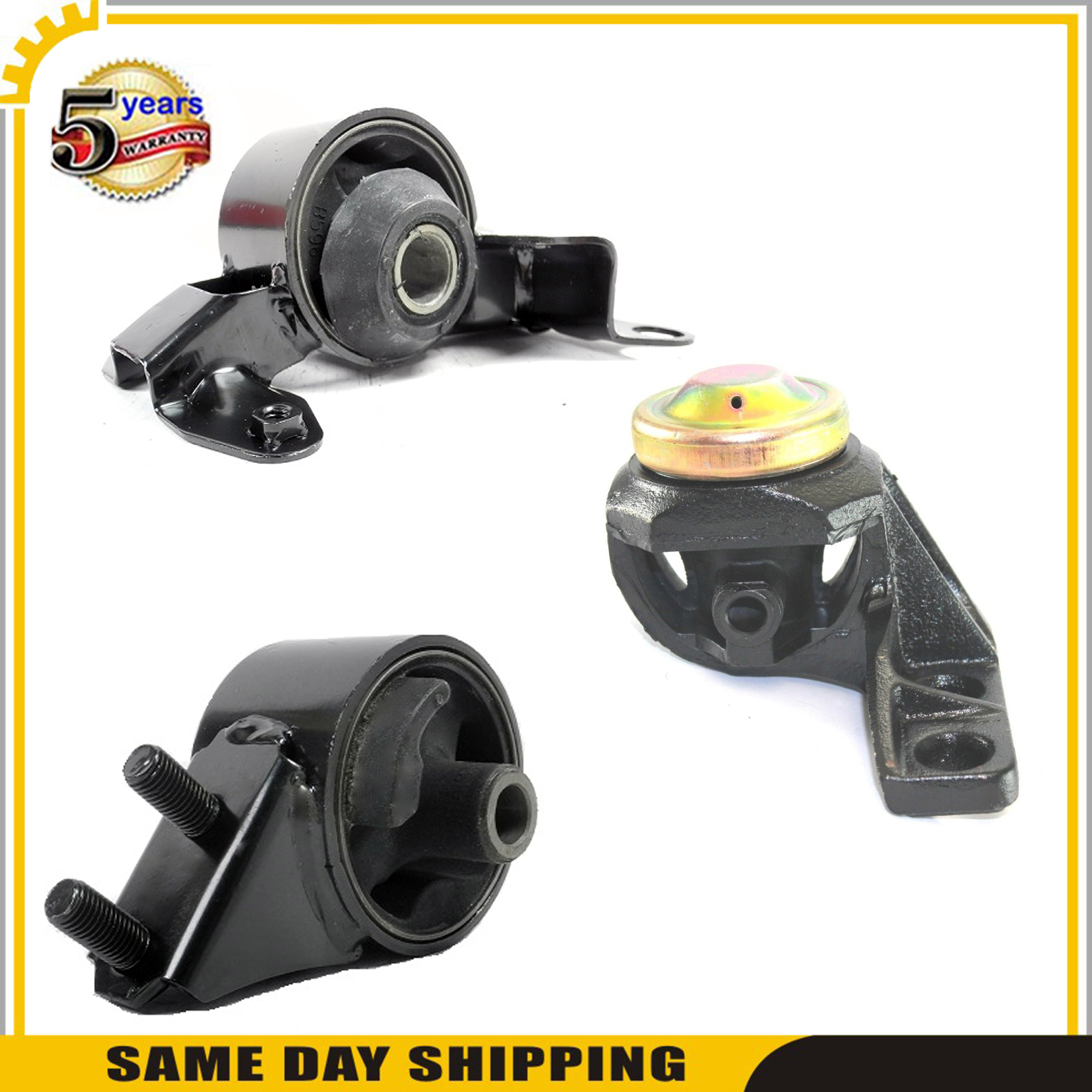 Engine Motor /& Transmission Mount Set 3PCS 1992-1995 for Mazda MX-3 1.8L