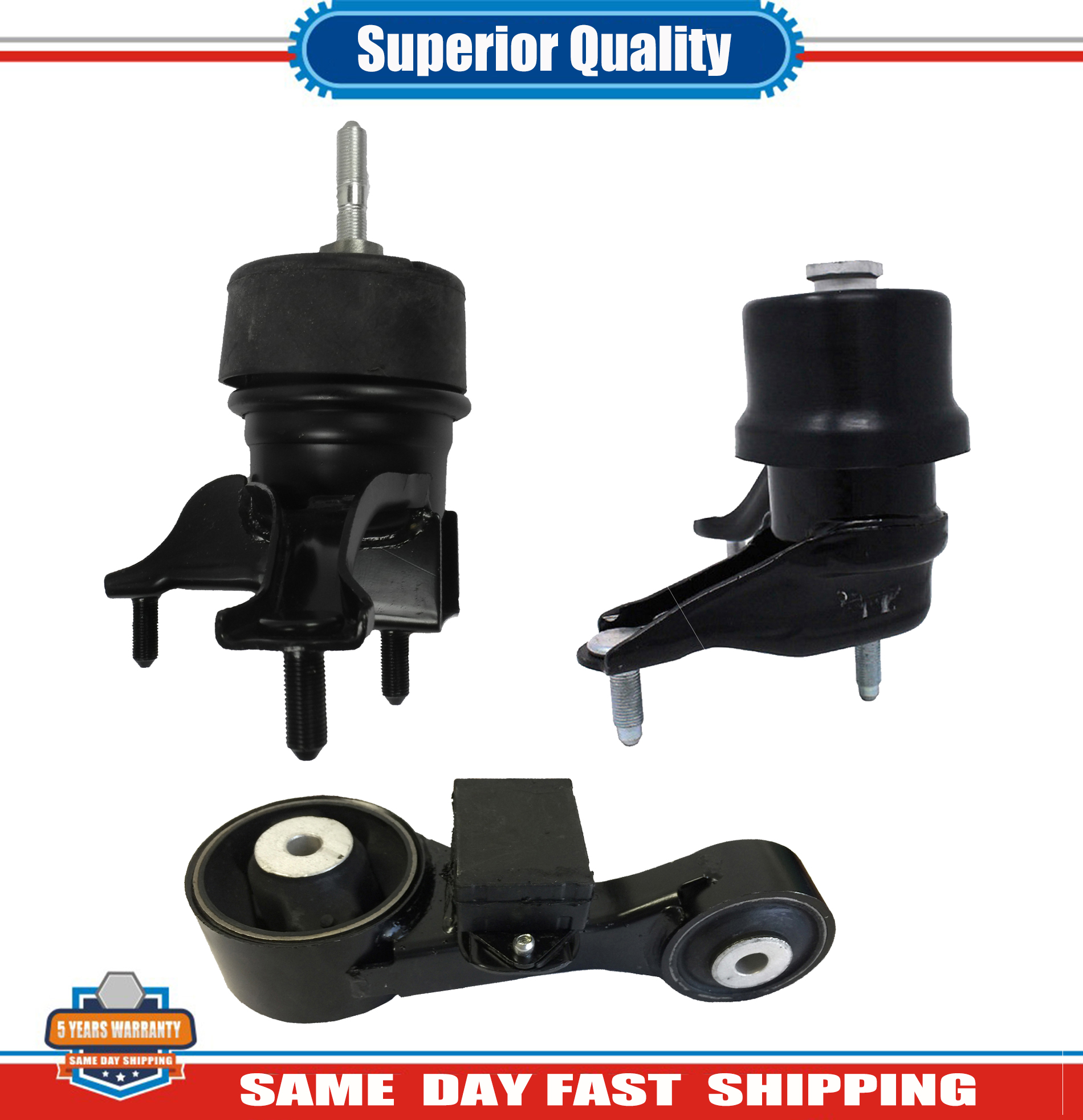 3PCS Engine Motor /& Trans Mount W//Auto For 2013-2017 Toyota Avalon Camry 2.5L
