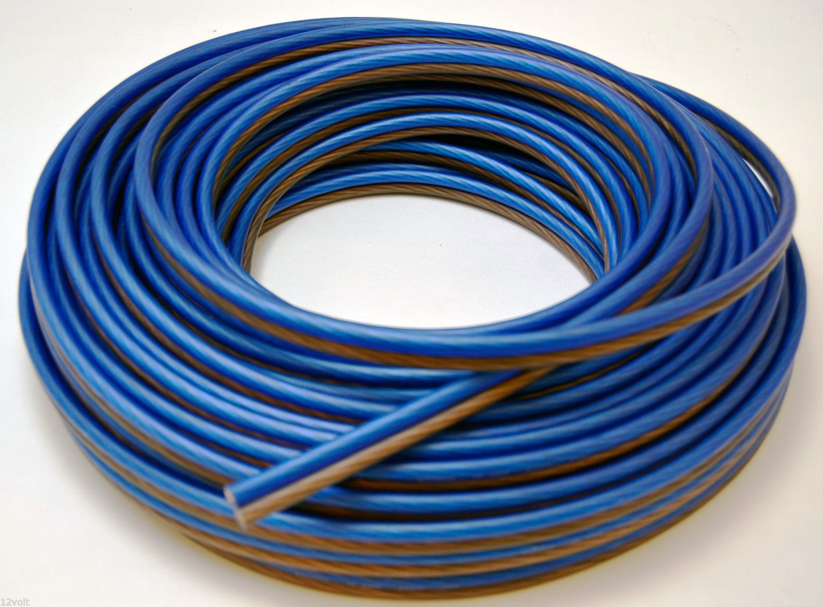100 Ft 10 Gauge Speaker Wire Cable Car Home Audio AWG 100' Blue Black Wire eBay