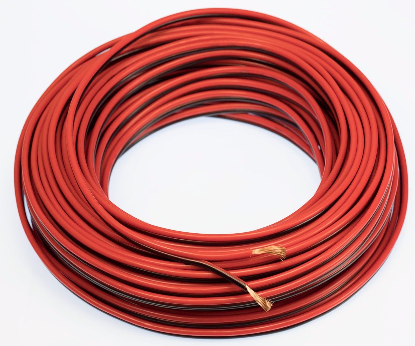 25 Ft 14 Gauge Speaker Wire Car Home Audio 25/' Black /& Red Zip Power Ground Wire