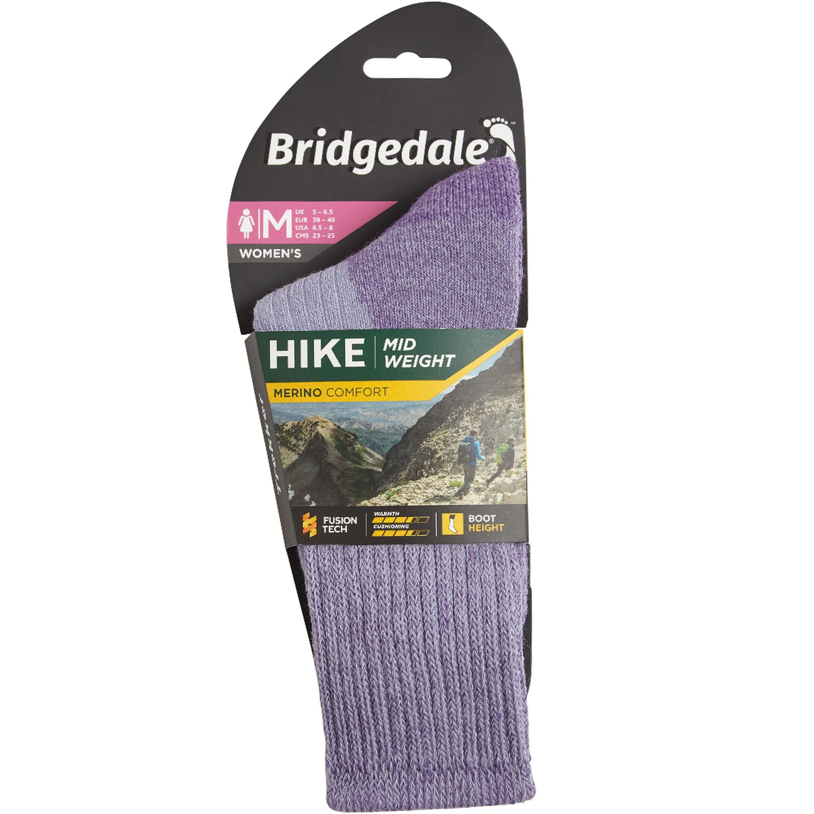 Bridgedale Womens Midweight Merino Comfort Walking Hiking Boot Socks - Picture 9 of 10