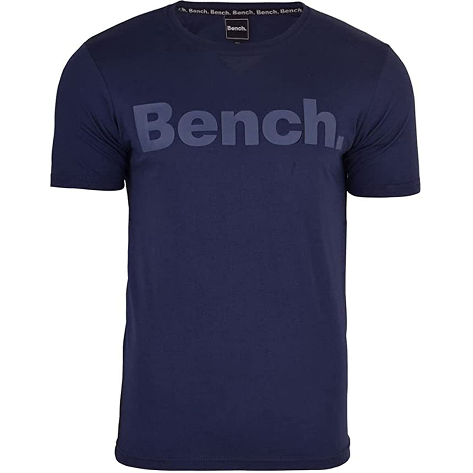Bench Mens Worsley Casual Crew Neck Cotton Rubberised Logo T-Shirt Top Tee - Picture 33 of 47