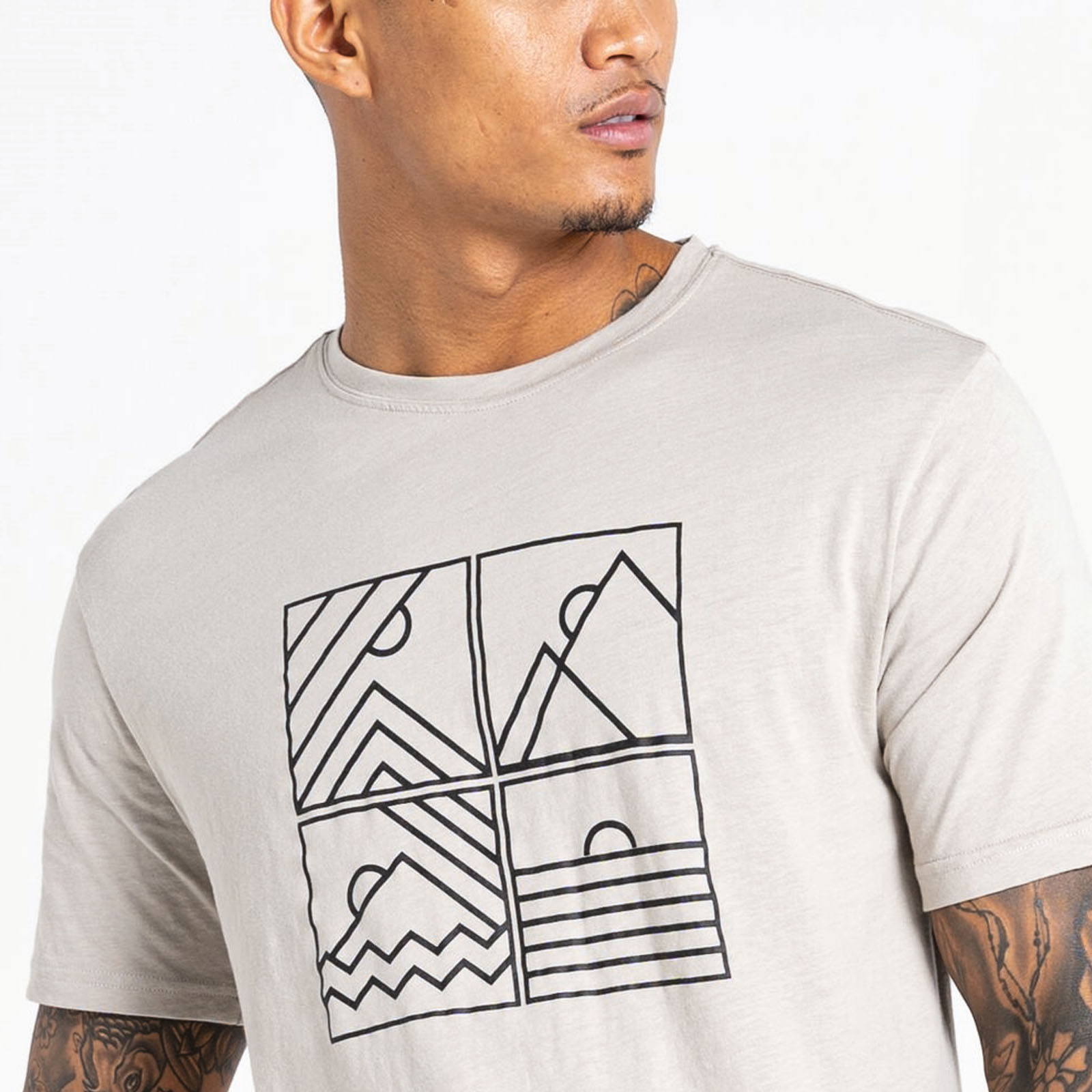 Dare 2b Mens Dubious II Short Sleeve Crew Neck Graphic T-Shirt Top Tee - Picture 9 of 11