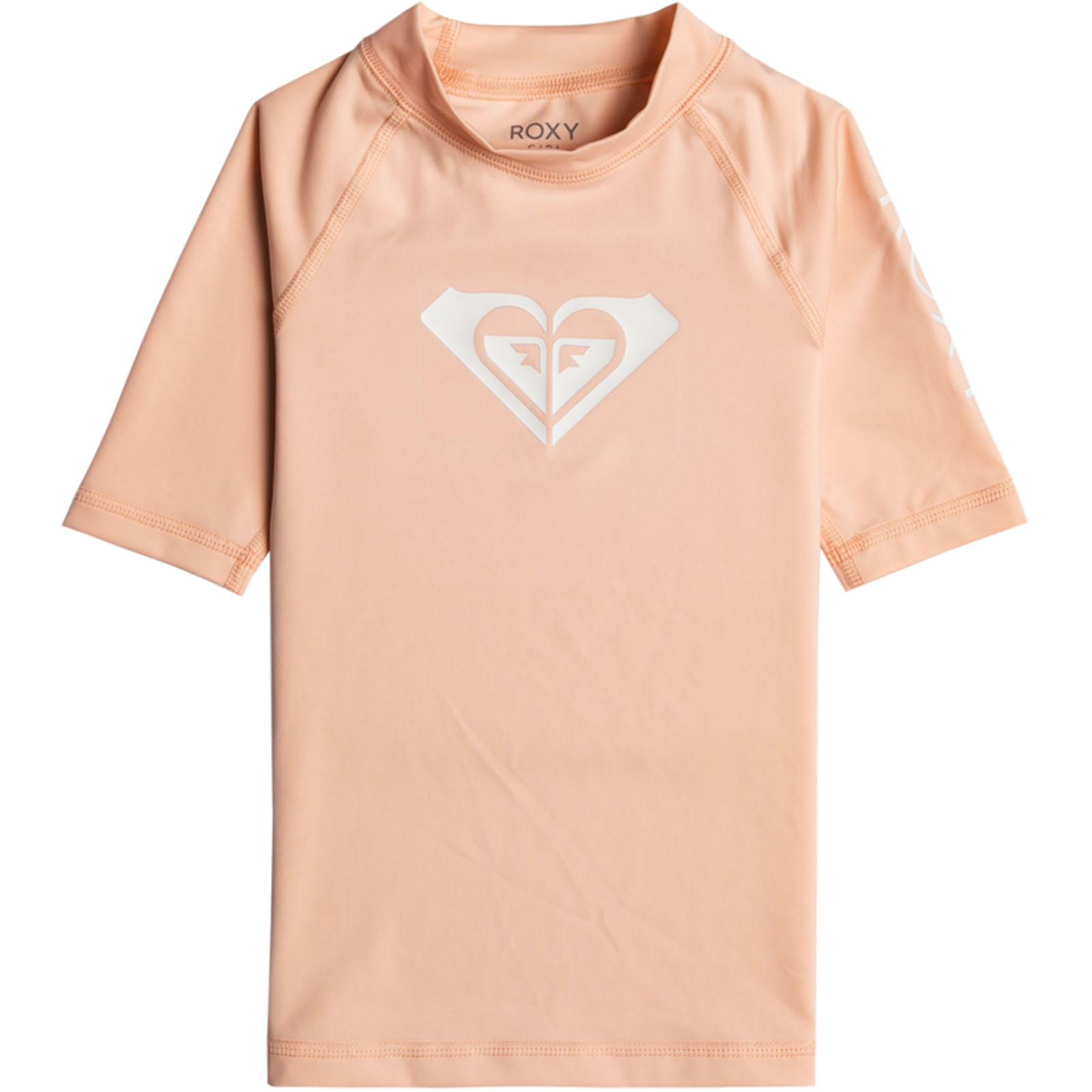 Roxy Girls Whole Hearted Short Sleeve UPF 50 Surf Rash Vest Guard T-Shirt Top - Picture 12 of 13