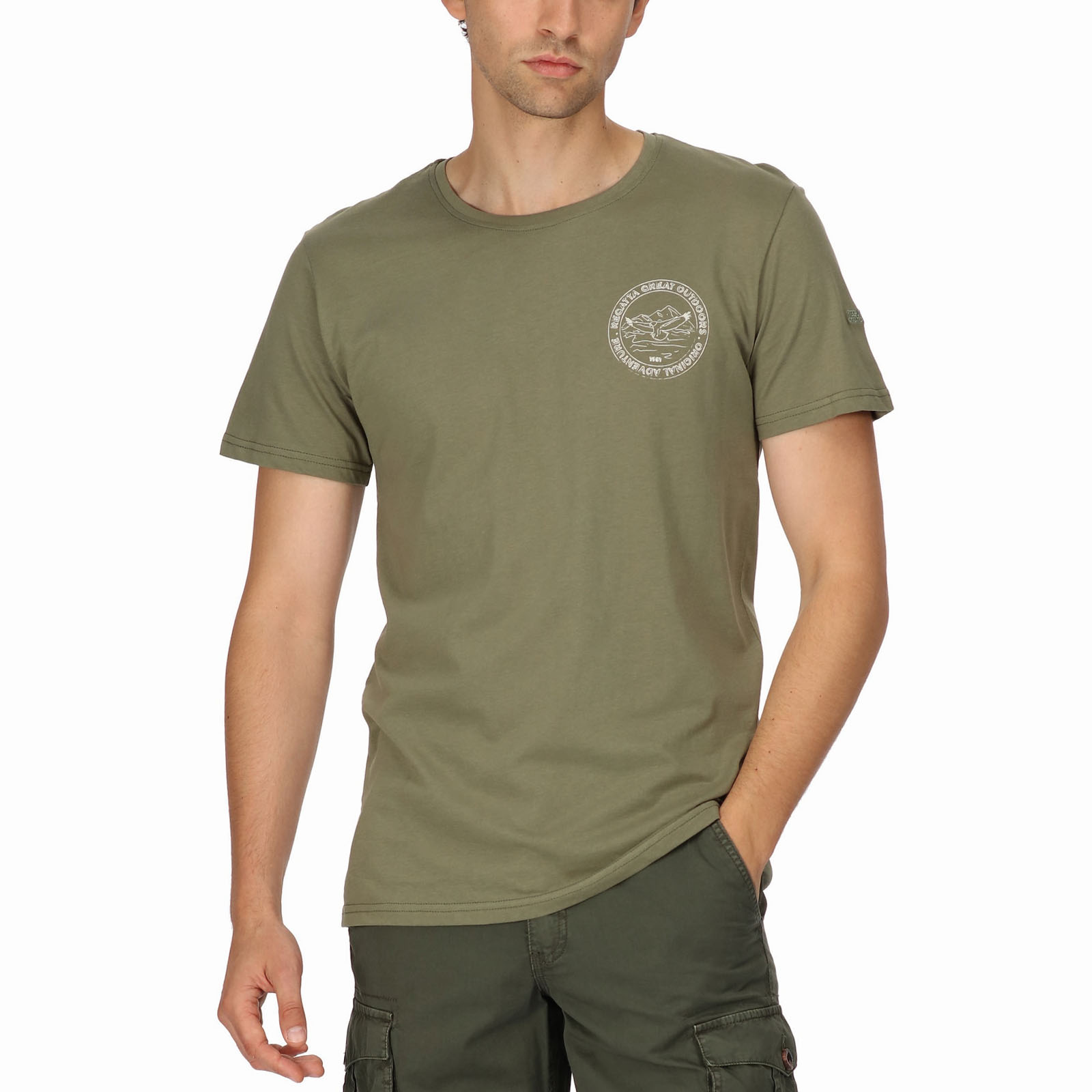 Regatta Mens Cline VII Active Outdoor Short Sleeve Crew Neck T-Shirt Top Tee - Picture 9 of 11