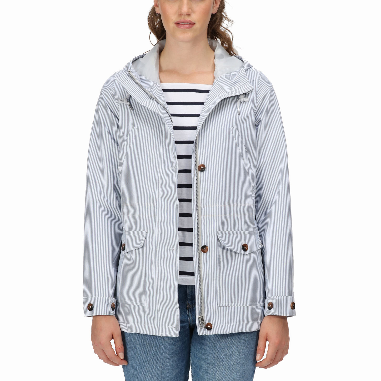 Regatta Womens Nahla Waterproof Lightweight Hooded Jacket Coat - Picture 13 of 13