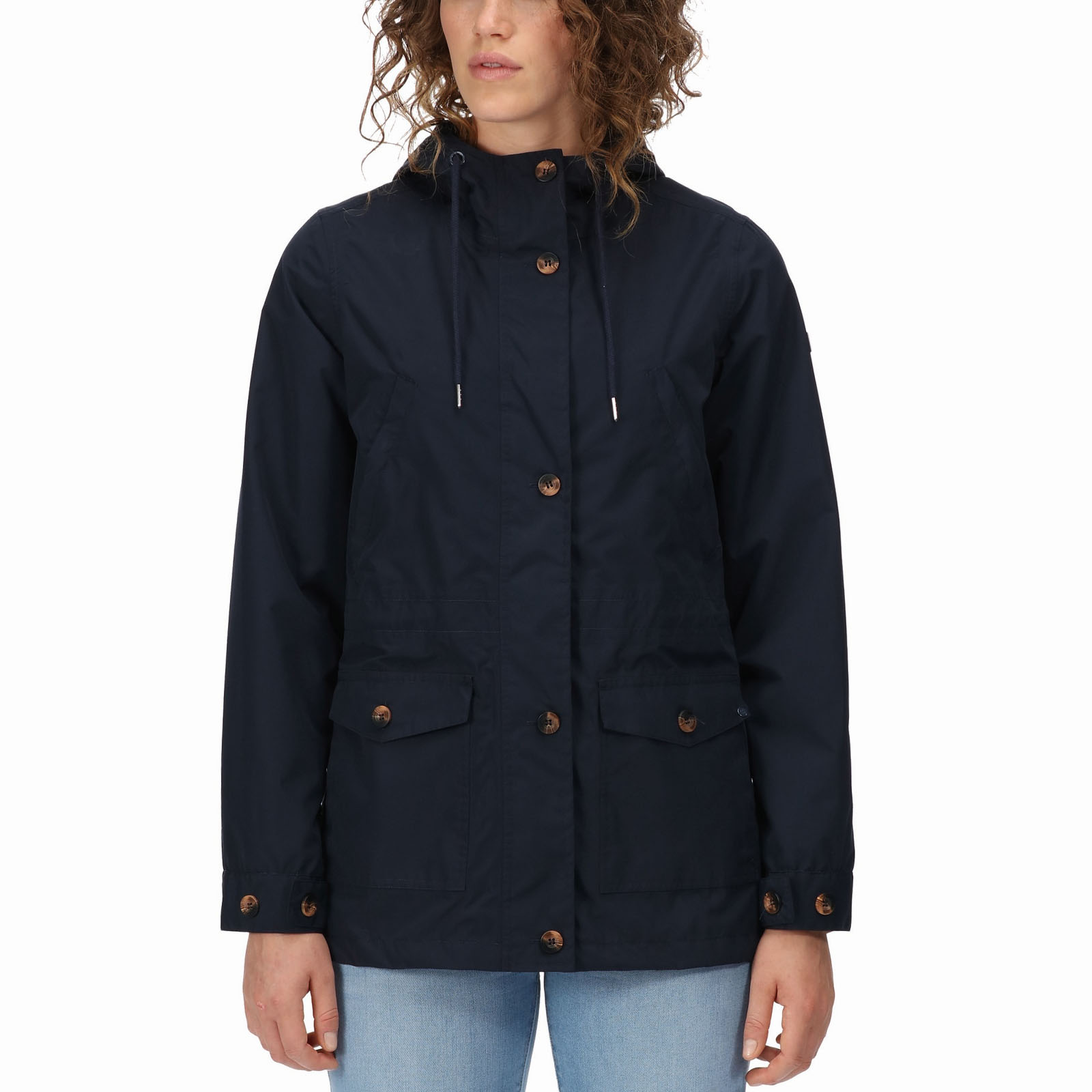 Regatta Womens Nahla Waterproof Lightweight Hooded Jacket Coat - Picture 9 of 13