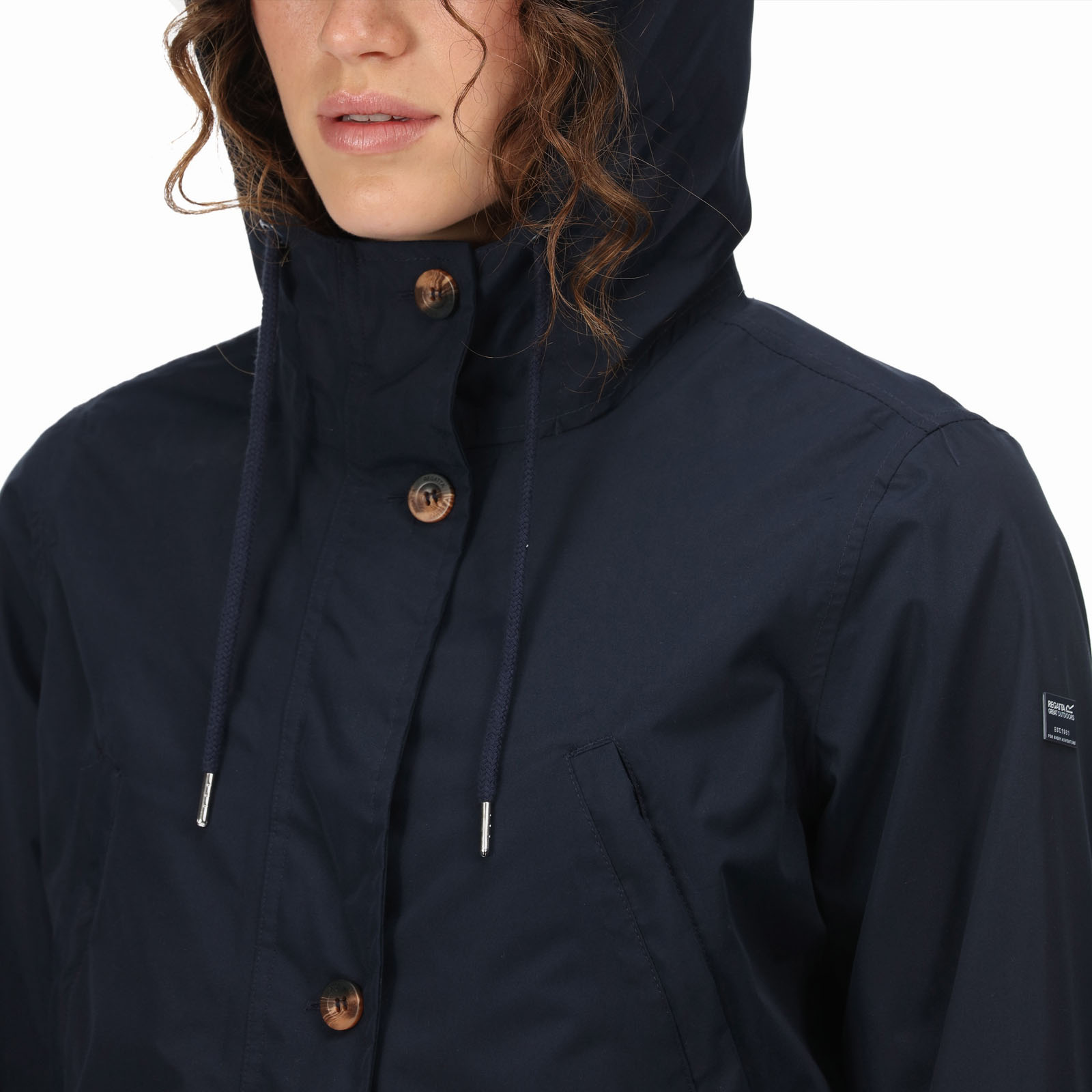 Regatta Womens Nahla Waterproof Lightweight Hooded Jacket Coat - Picture 10 of 13