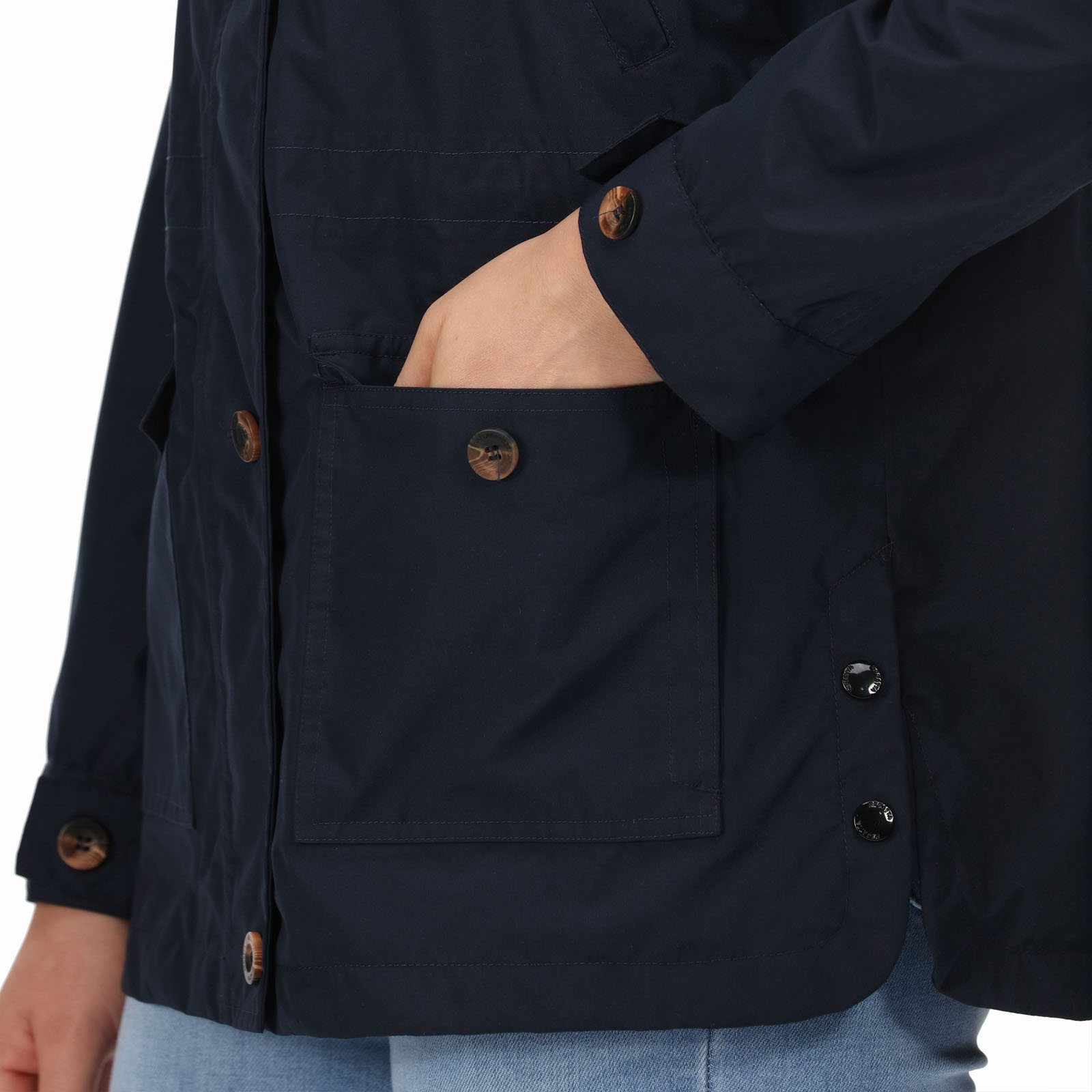 Regatta Womens Nahla Waterproof Lightweight Hooded Jacket Coat - Picture 11 of 13